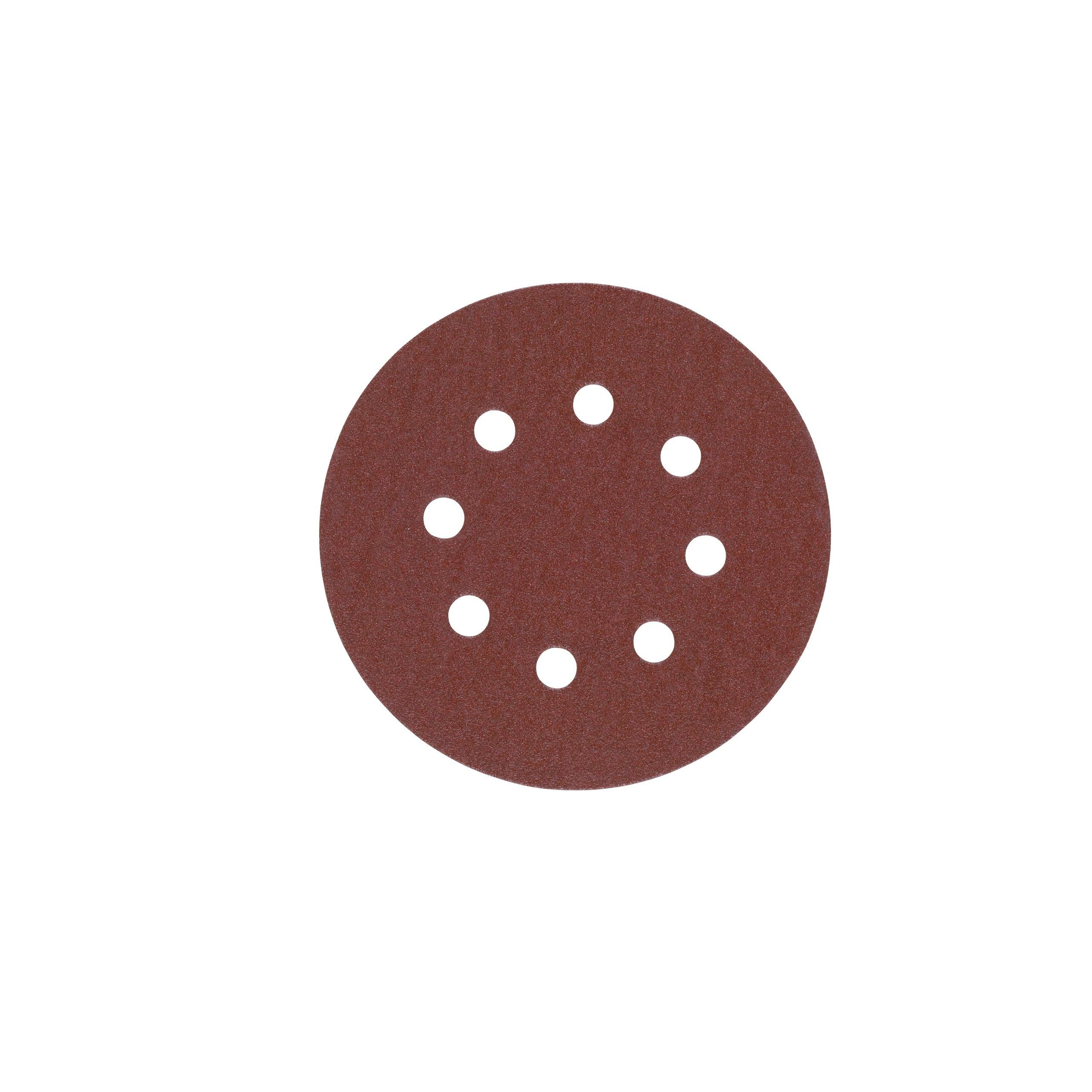 Foaie abrazivă Milwaukee pentru șlefuitoare orbitale, 8 găuri, Ø25 mm, granulație 120, 25 buc - BIG STORE (Dynamic Tools SRL)