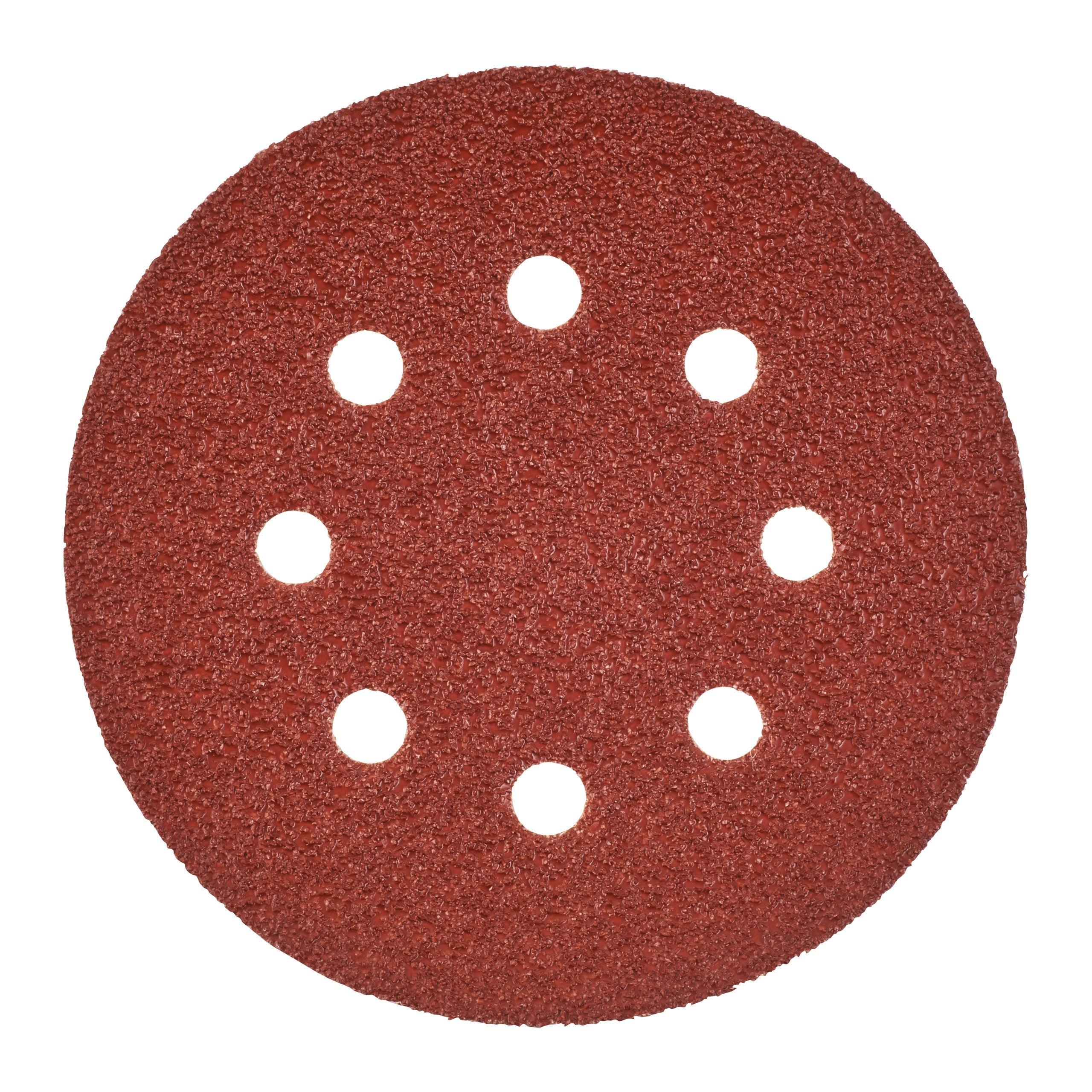 Foaie abrazivă Milwaukee pentru șlefuitoare orbitale, 8 găuri, Ø125 mm, granulație 40, 25 buc - BIG STORE (Dynamic Tools SRL)