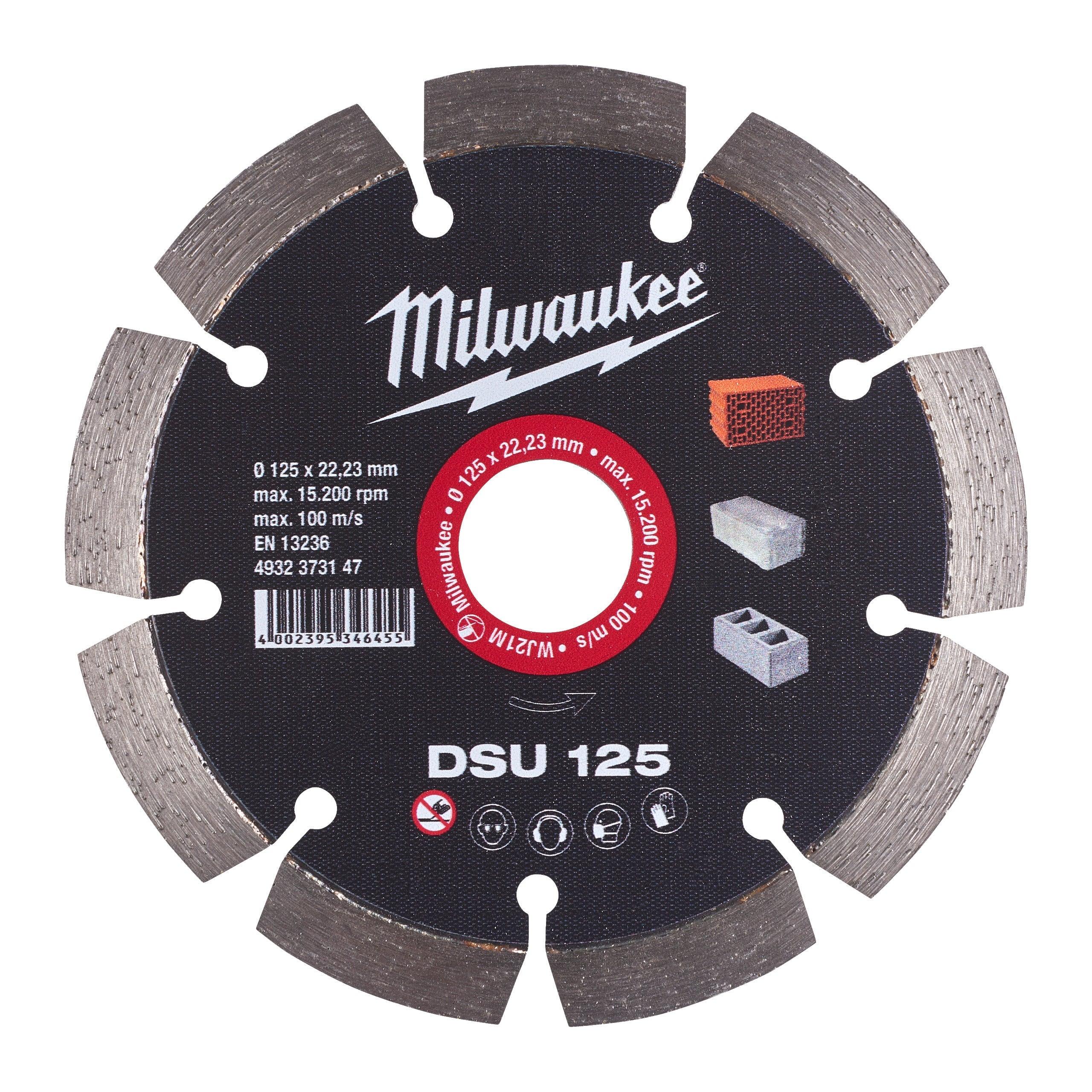 Disc diamantat DSU 125 / 22,2 mm, Milwaukee cod 4932373147 - BIG STORE (Dynamic Tools SRL)