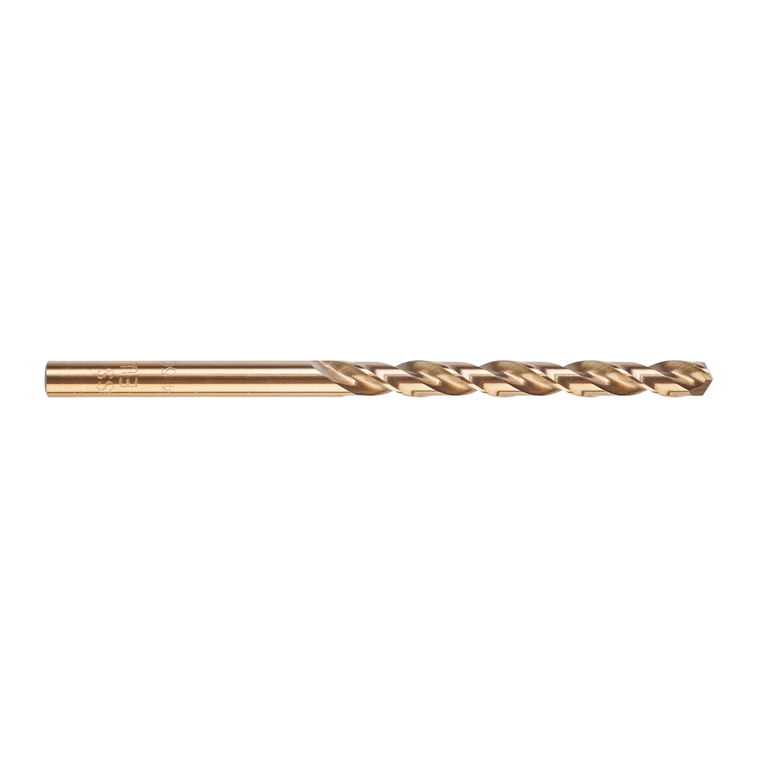 Burghiu pentru metal Milwaukee Red Cobalt HSS-G CO 4,5 X 80 mm, 10 buc, cod 4932373341 - BIG STORE (Dynamic Tools SRL)