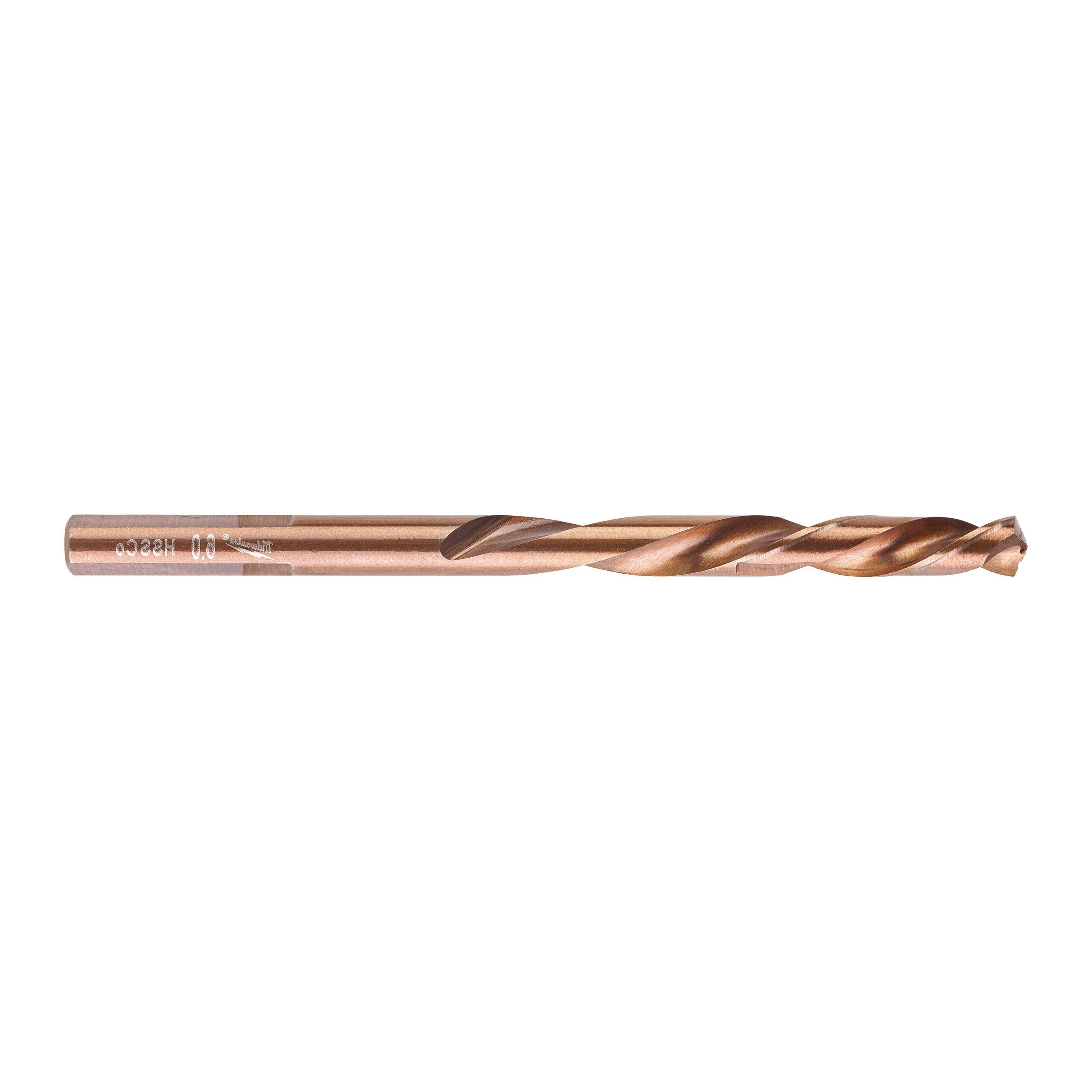 Burghiu pentru metal Milwaukee HSS-G RED COBALT ø6,0 mm (10 buc), 4932373345 - BIG STORE (Dynamic Tools SRL)