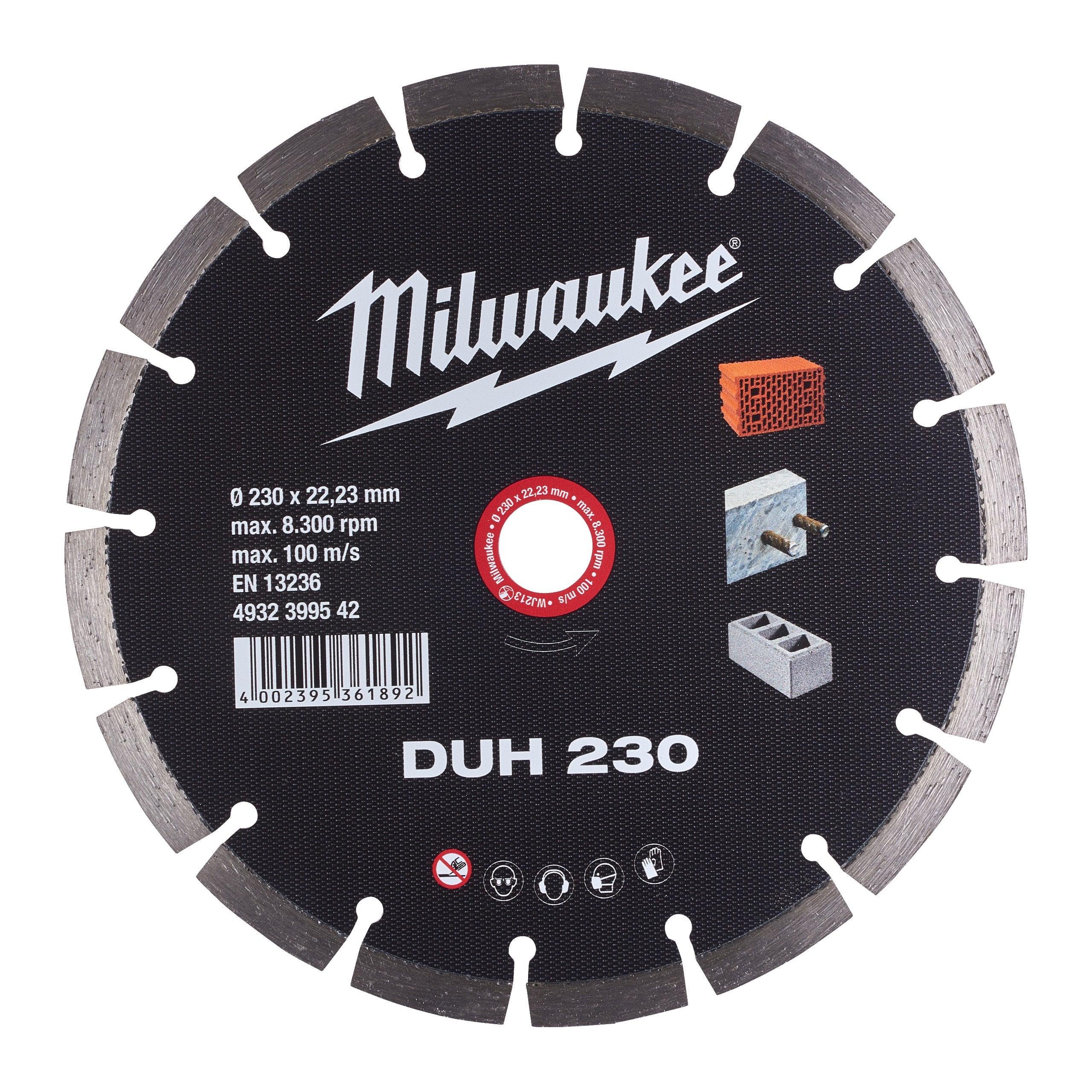 Disc diamantat DUH 230 x 22,2 mm, Milwaukee cod 4932399542 - BIG STORE (Dynamic Tools SRL)