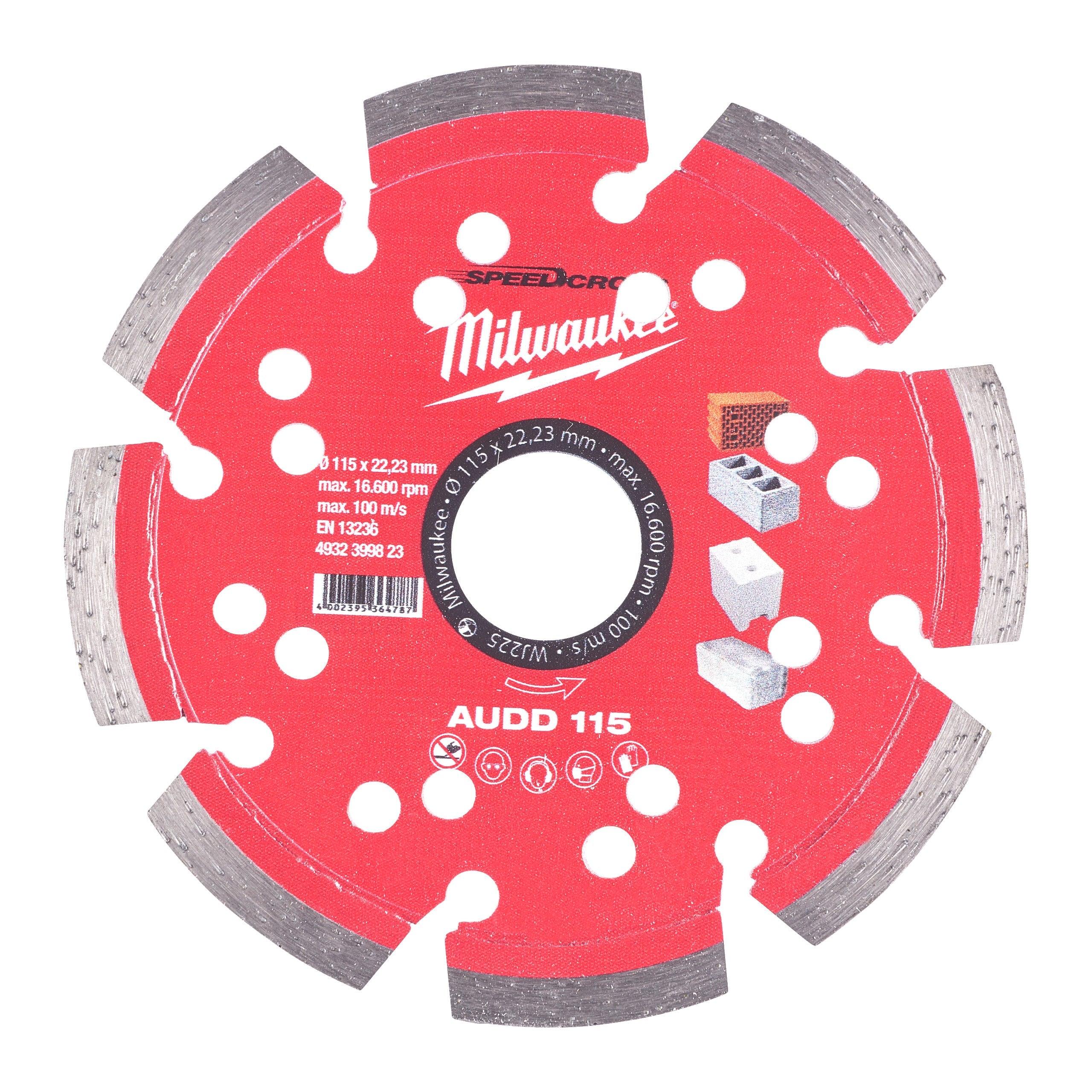 Disc diamantat AUDD 115 mm, Milwaukee cod 4932399823 - BIG STORE (Dynamic Tools SRL)