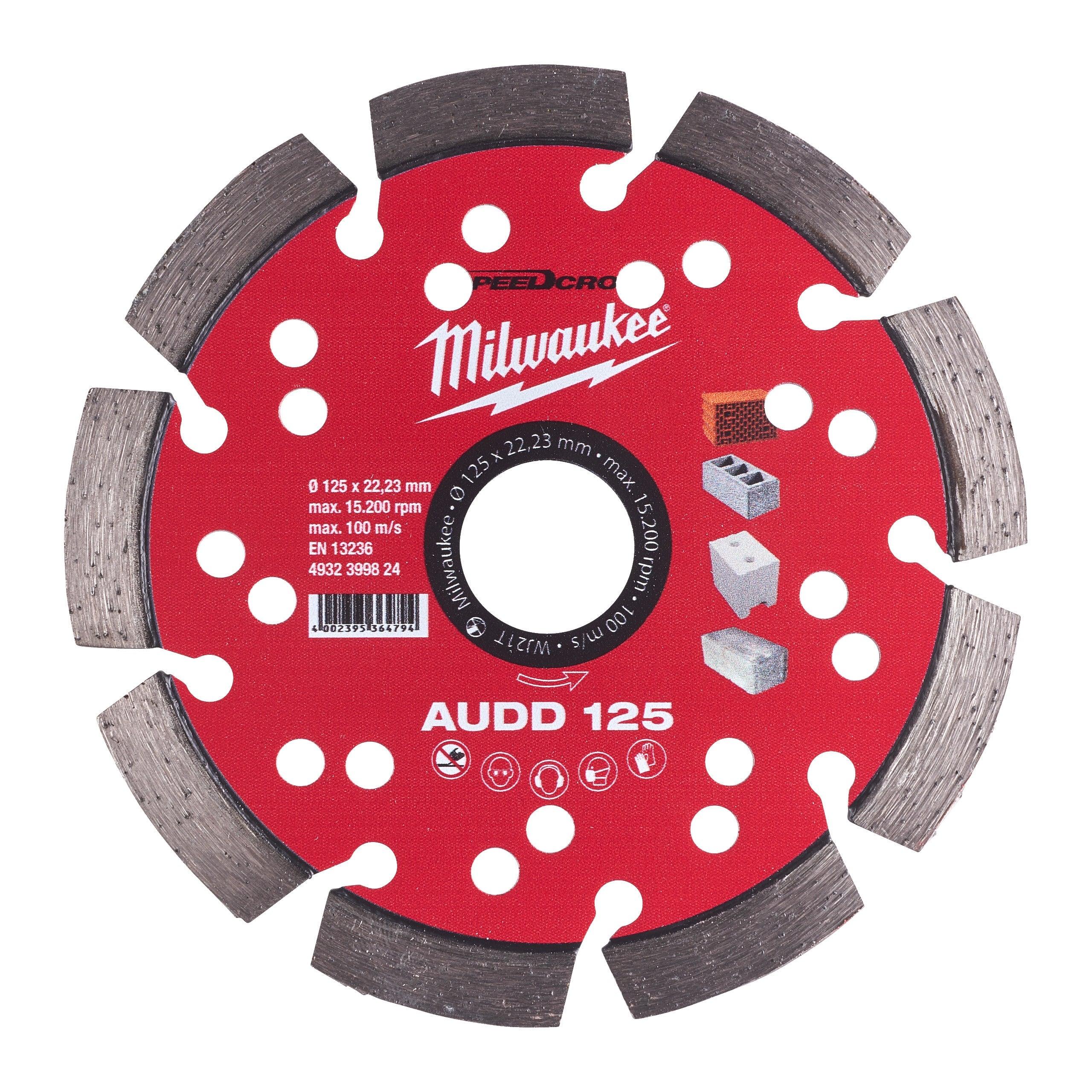Disc diamantat AUDD 125 mm, Milwaukee cod 4932399824 - BIG STORE (Dynamic Tools SRL)