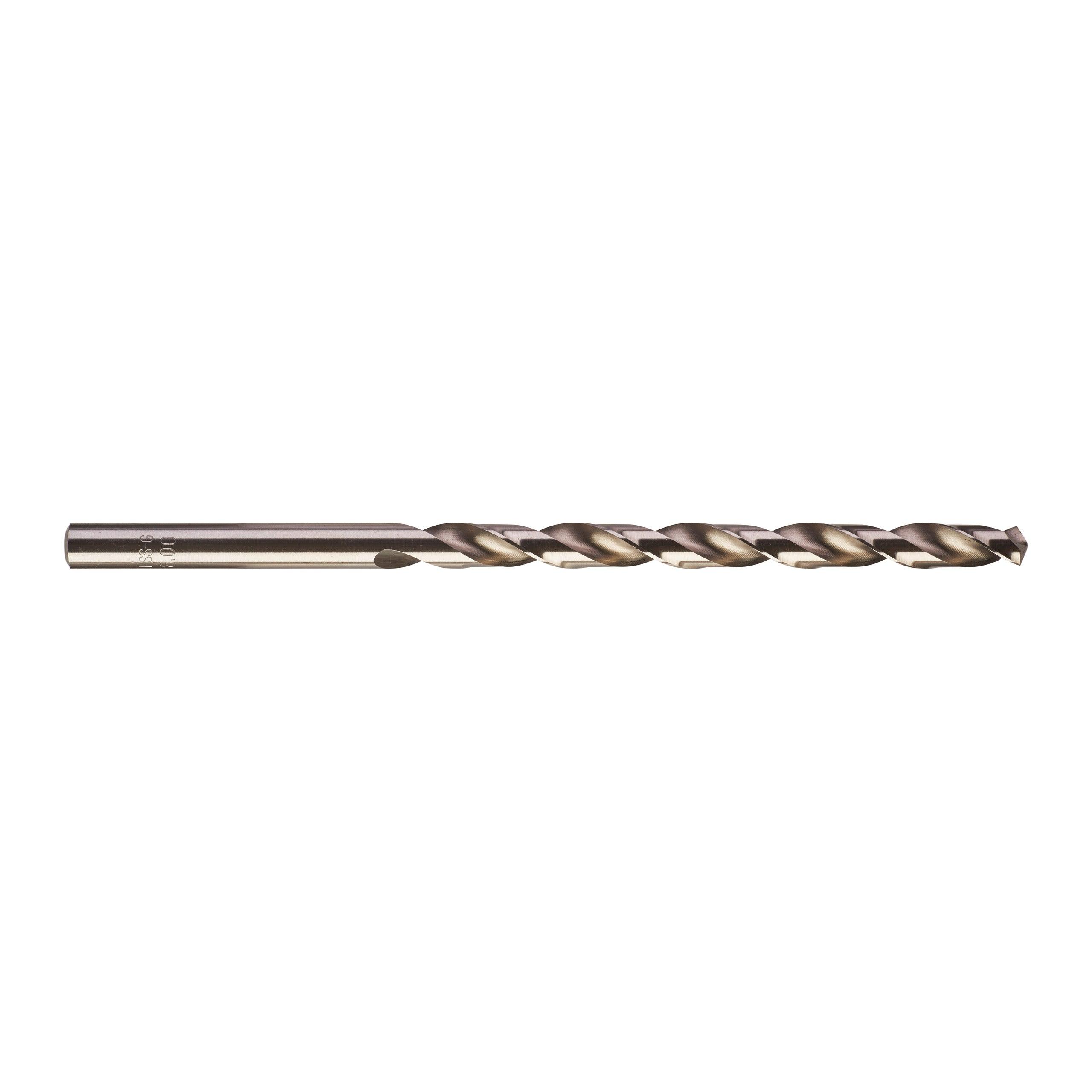 Burghiu lung pentru metal Milwaukee HSS-G DIN340, ø8x165mm - 10 buc, 4932430339 - BIG STORE (Dynamic Tools SRL)