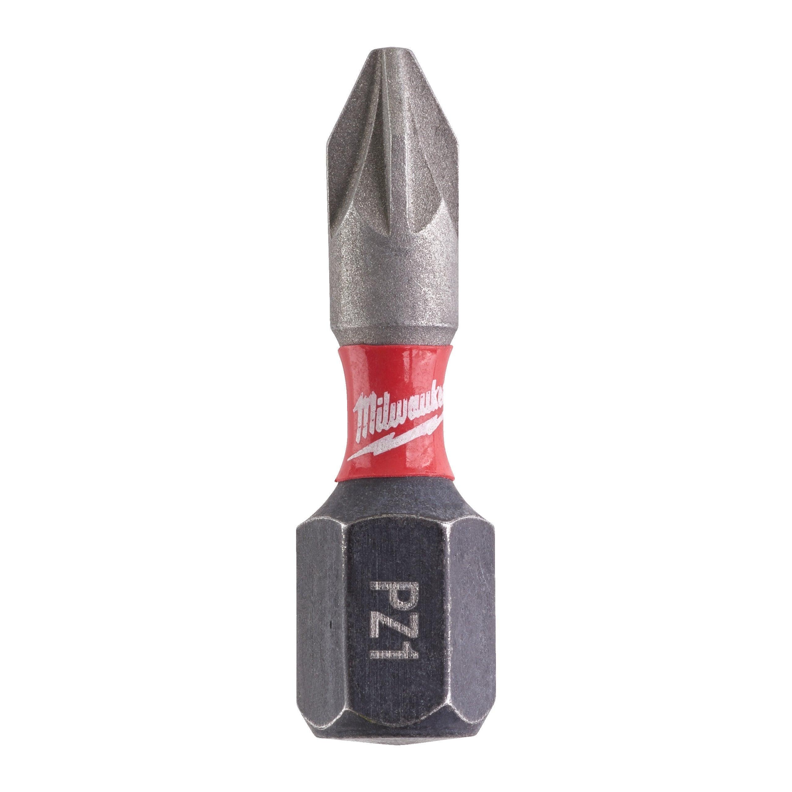 Biți PZ pentru șurubelnițe SHOCKWAVE™ IMPACT DUTY PZ1 25 mm - 2 buc, Milwaukee cod 4932430860 - BIG STORE (Dynamic Tools SRL)