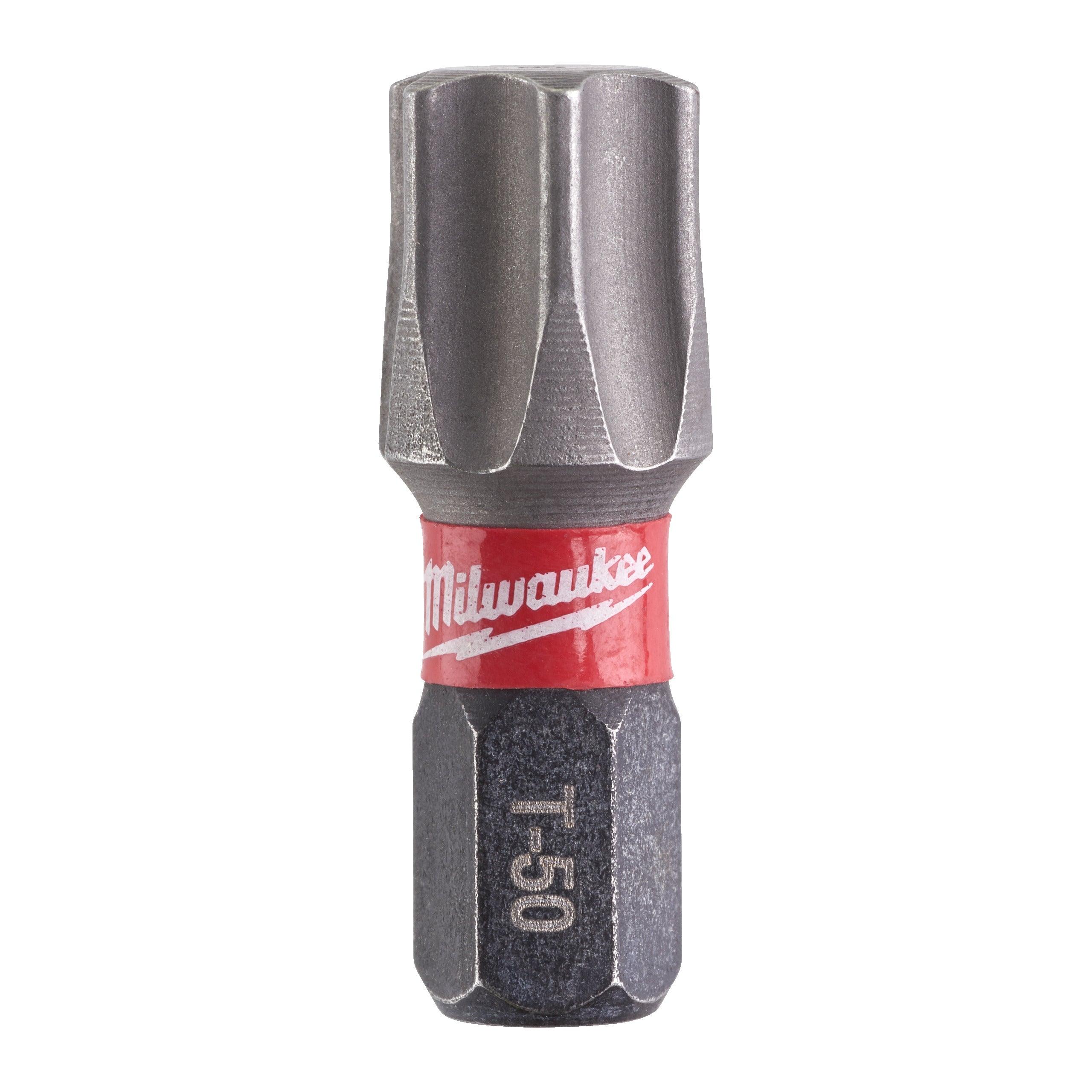 Biți TX pentru șurubelnițe SHOCKWAVE™ IMPACT DUTY TX50 25mm, 2 buc, Milwaukee cod 4932430891 - BIG STORE (Dynamic Tools SRL)