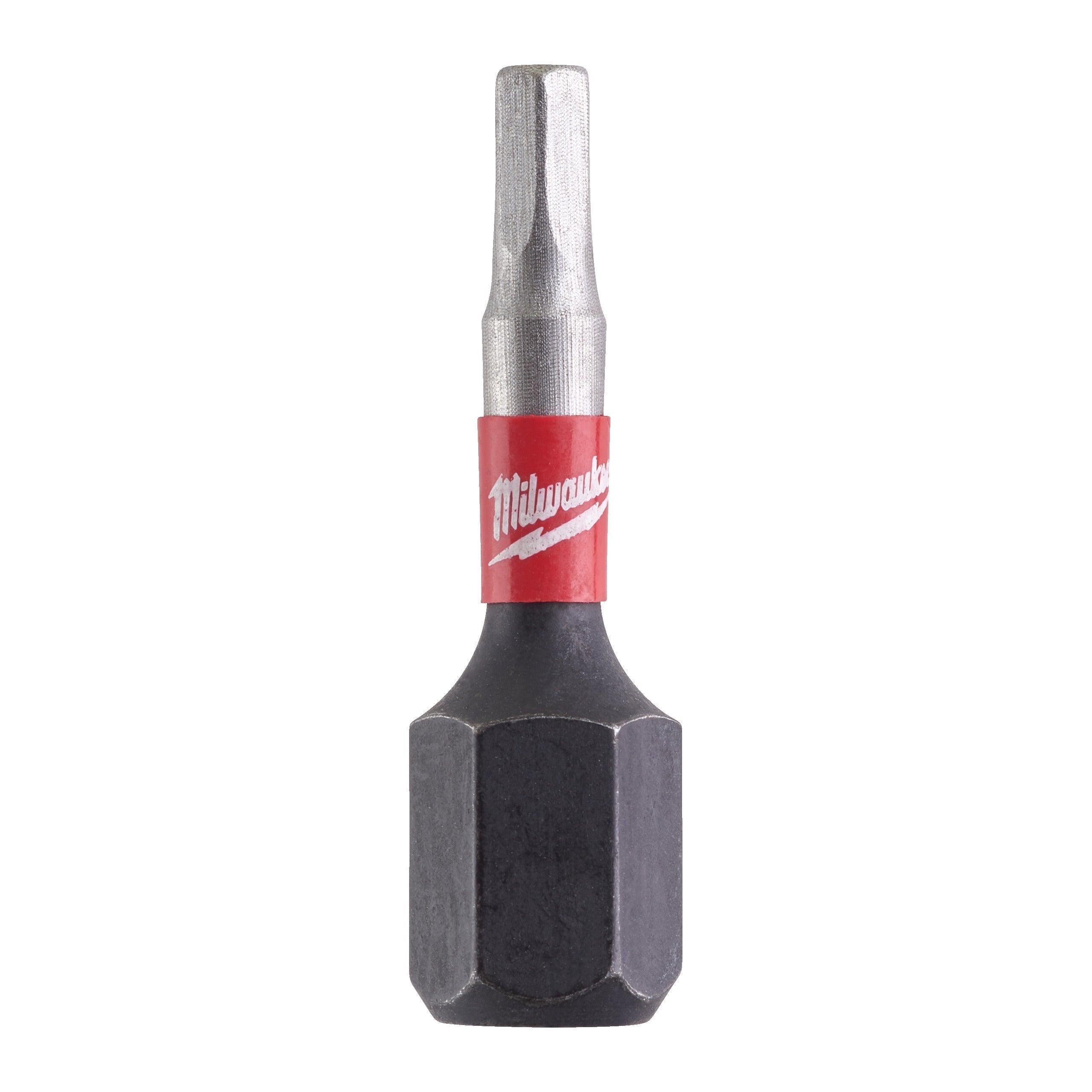 Biți HEX pentru șurubelnițe SHOCKWAVE™ IMPACT DUTY 2,5 x 25 mm, 2 buc, Milwaukee cod 4932430893 - BIG STORE (Dynamic Tools SRL)