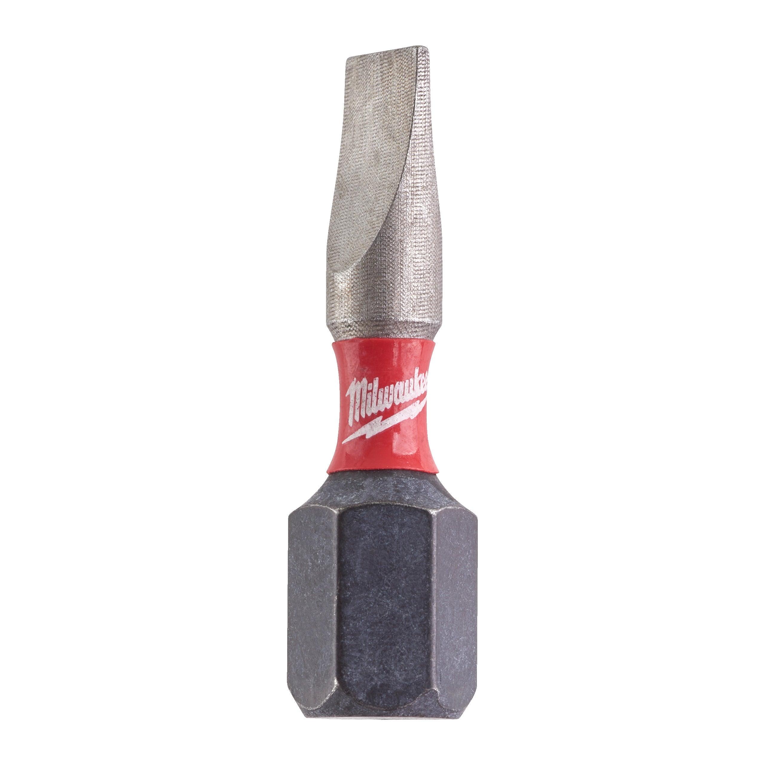 Biți SL pentru șurubelnițe SHOCKWAVE™ IMPACT DUTY 0,6x4,5, 25 mm, 2 buc, Milwaukee cod 4932430901 - BIG STORE (Dynamic Tools SRL)