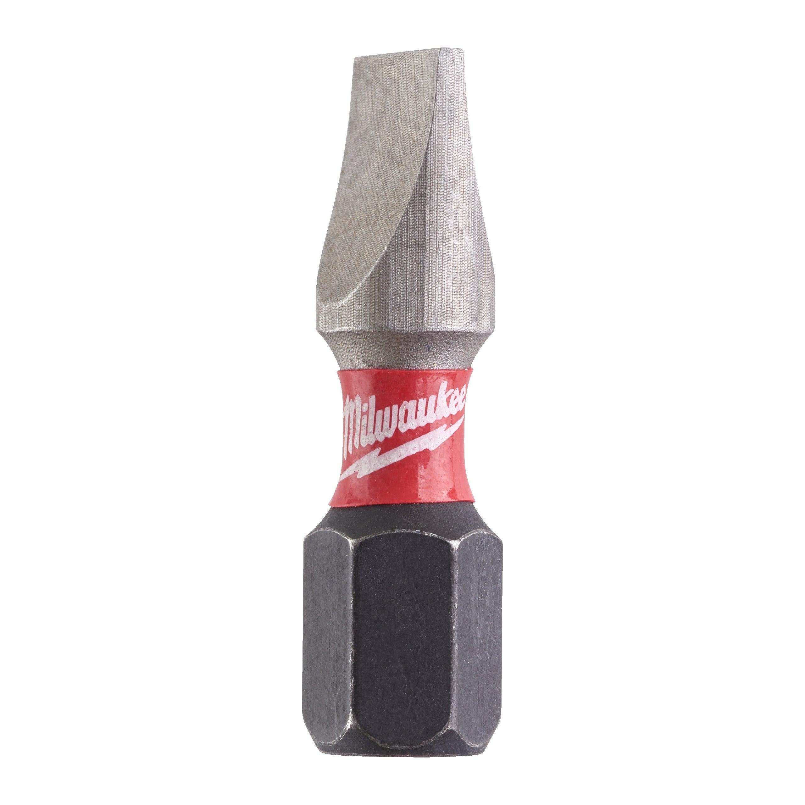 Biți SL pentru șurubelnițe SHOCKWAVE™ IMPACT DUTY 1,2 x 6,5 25 mm, 2 buc, Milwaukee cod 4932430903 - BIG STORE (Dynamic Tools SRL)