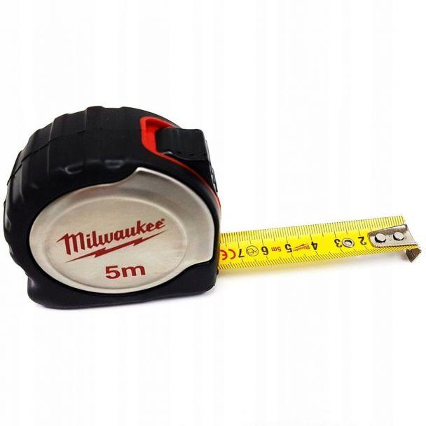 Ruletă de măsurat Milwaukee Silver Compact 5 m, cod 4932451638 - BIG STORE (Dynamic Tools SRL)