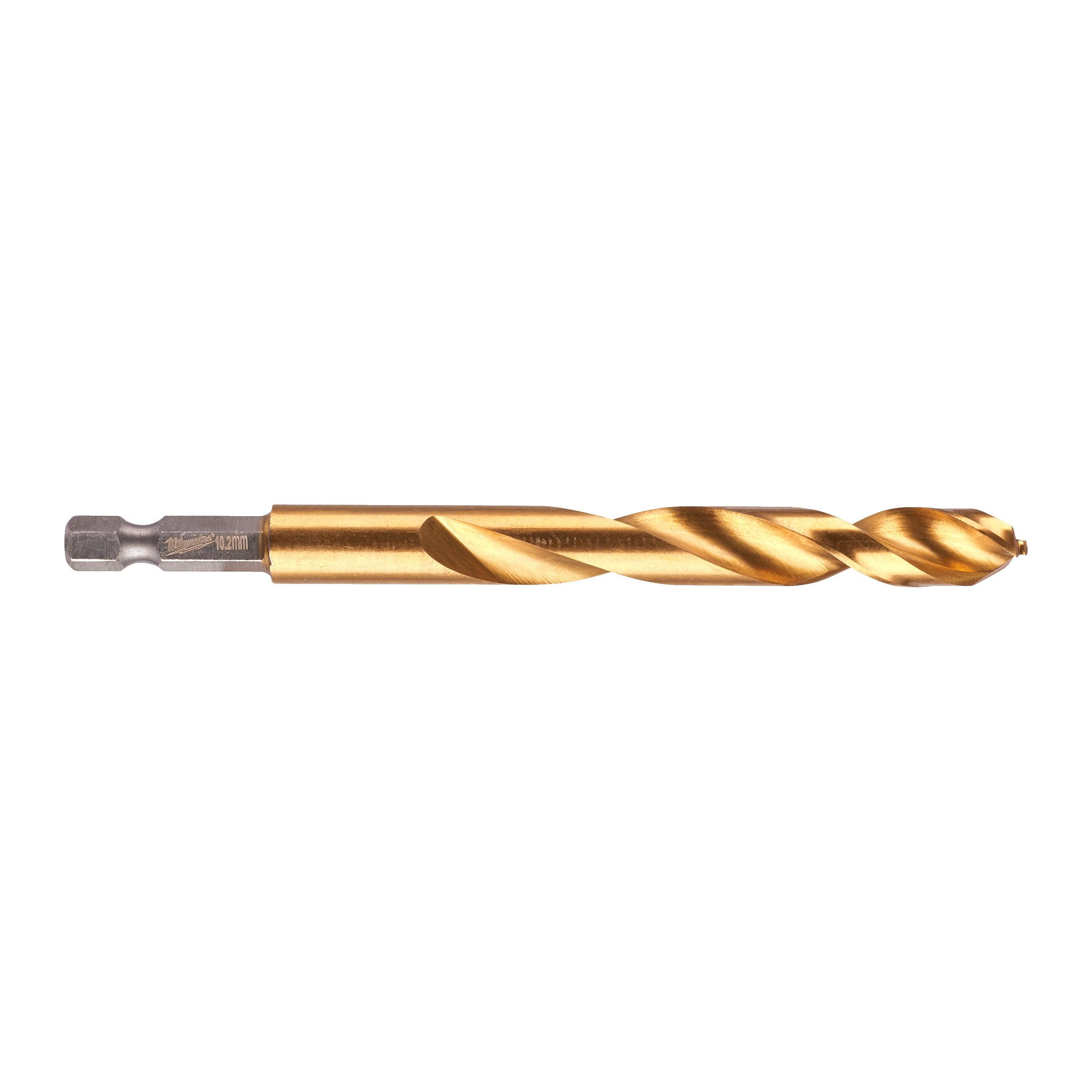 Burghiu pentru metal Milwaukee SHOCKWAVE™ HSS-G Tin, ø10,2 mm - BIG STORE (Dynamic Tools SRL)