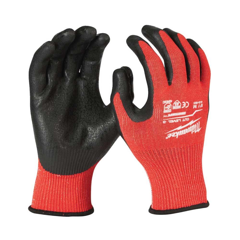 Mănuși Milwaukee Cut Level 3 rezistente la tăiere, mărimea L/9, 4932471421 - BIG STORE (Dynamic Tools SRL)