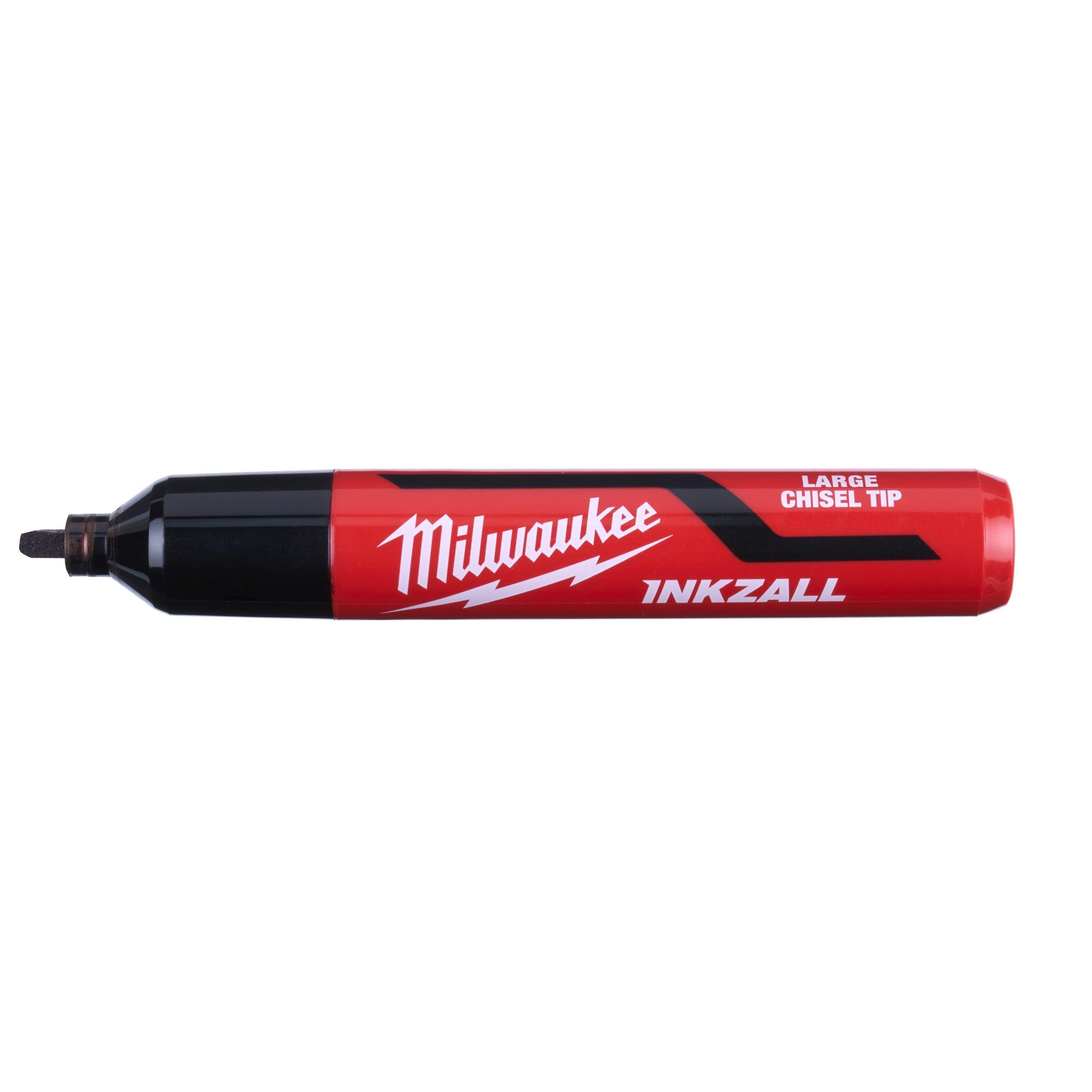 Marker INKZALL™ cu vârf lat Negru L Milwaukee cod 4932471555 - BIG STORE (Dynamic Tools SRL)