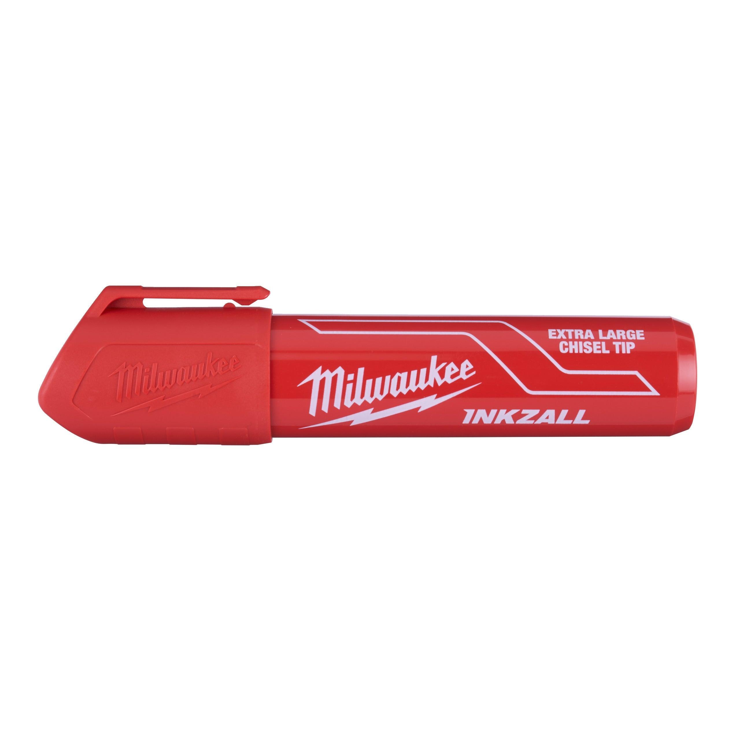 Marker INKZALL™ cu vârf lat Roșu XL Milwaukee cod 4932471560 - BIG STORE (Dynamic Tools SRL)