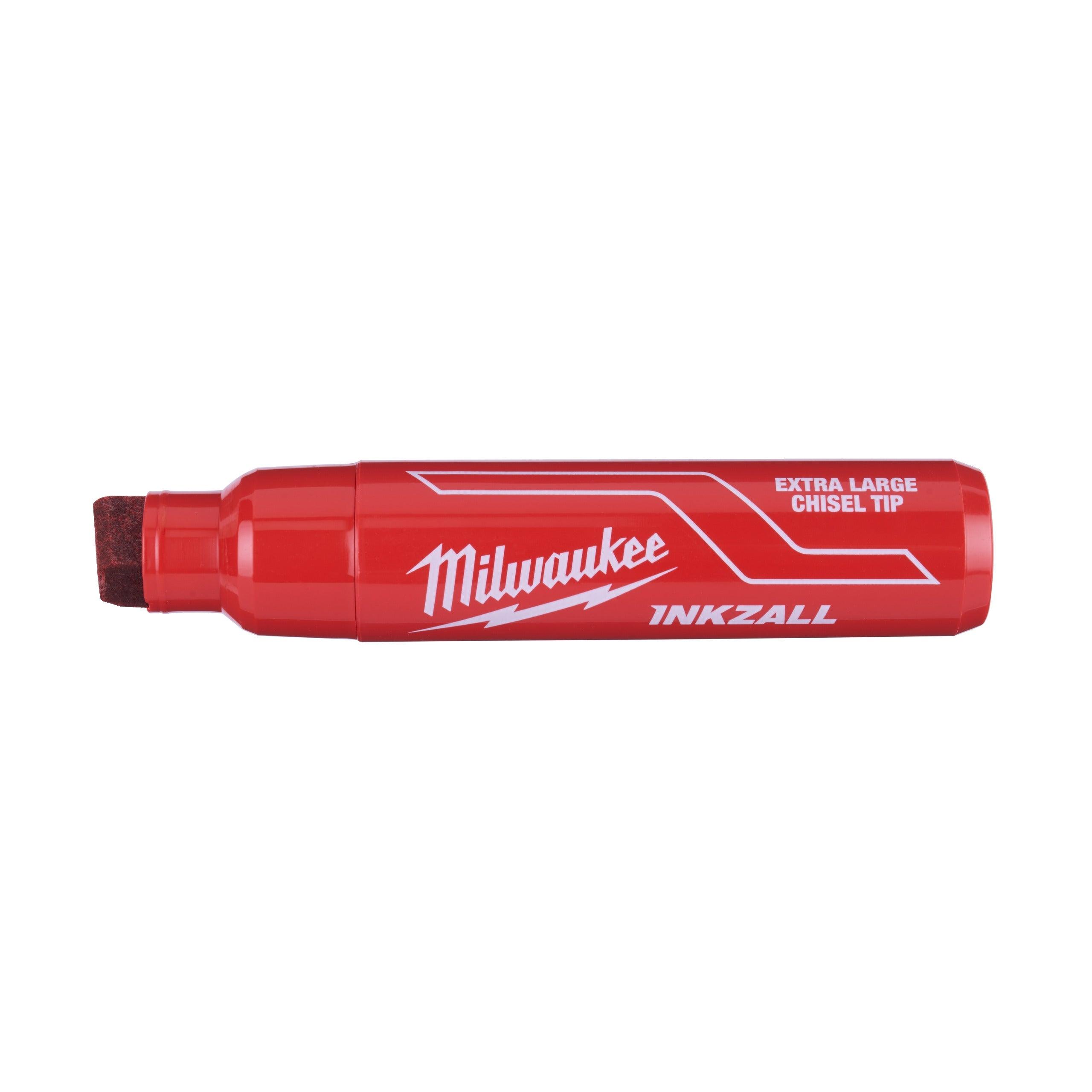 Marker INKZALL™ cu vârf lat Roșu XL Milwaukee cod 4932471560 - BIG STORE (Dynamic Tools SRL)