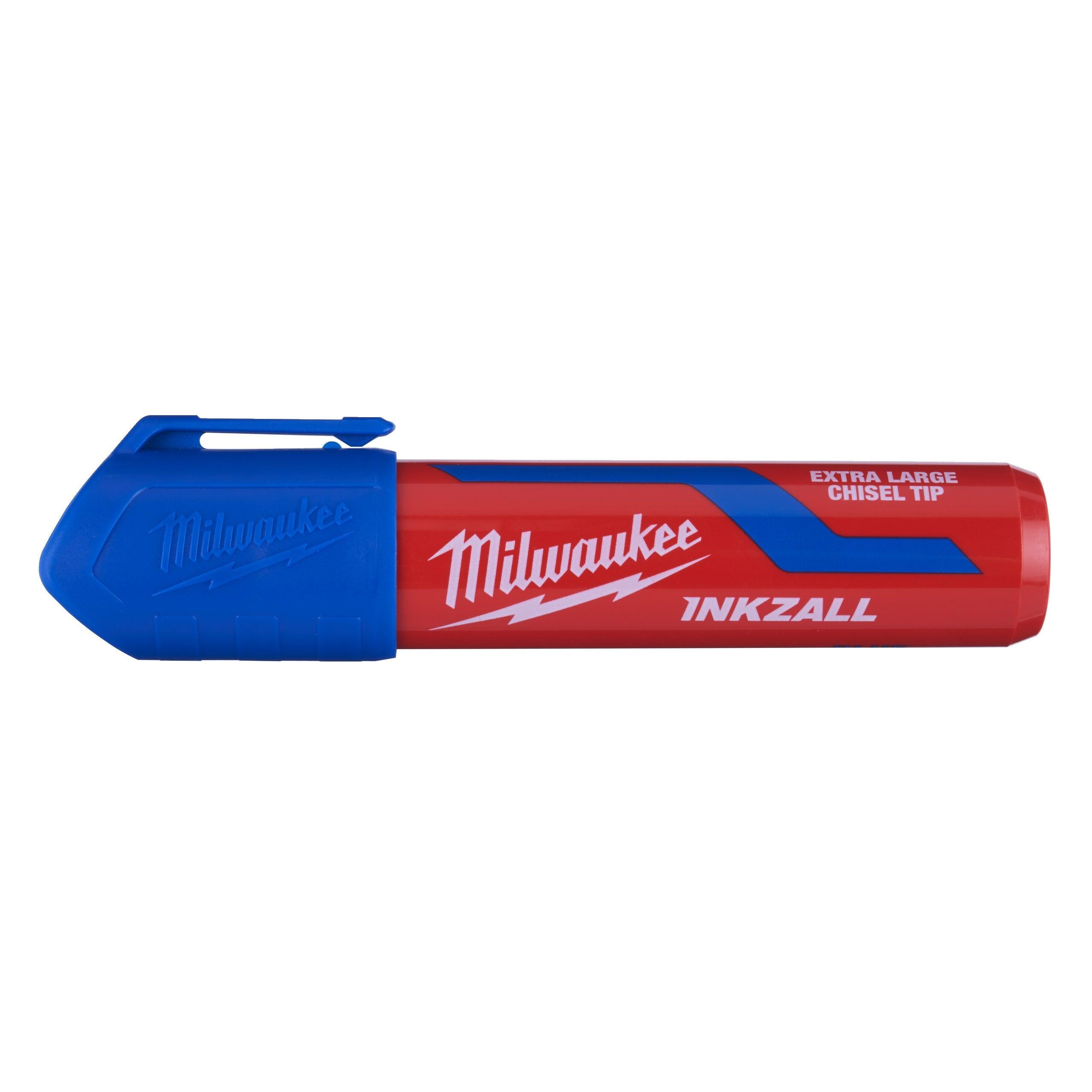 Marker INKZALL™ cu vârf lat Albastru XL Milwaukee cod 4932471561 - BIG STORE (Dynamic Tools SRL)