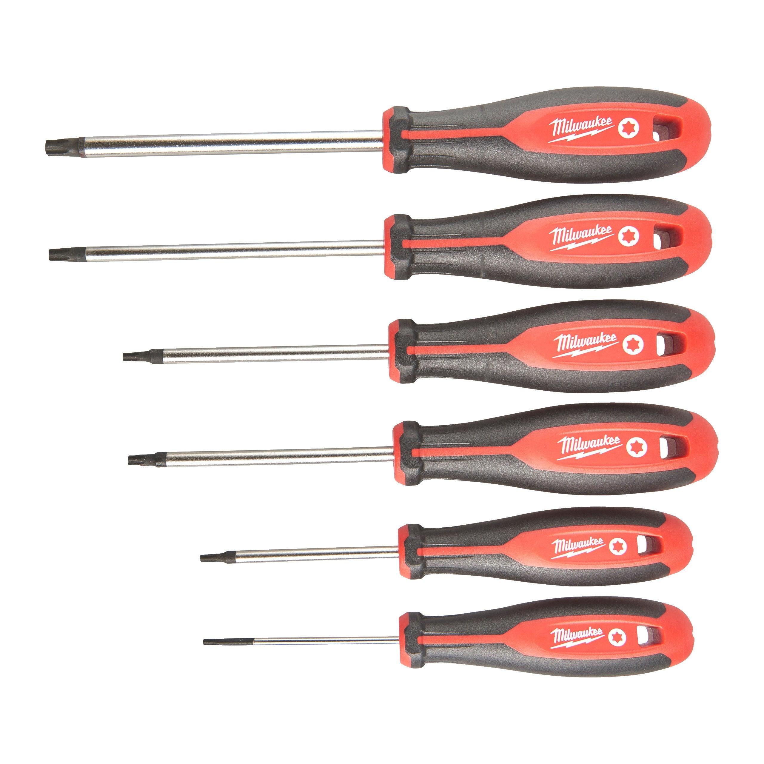 Set 6 șurubelnițe Milwaukee Torx T10 / T15 / T20 / T25 / T30 / T40, 4932471809 - BIG STORE (Dynamic Tools SRL)