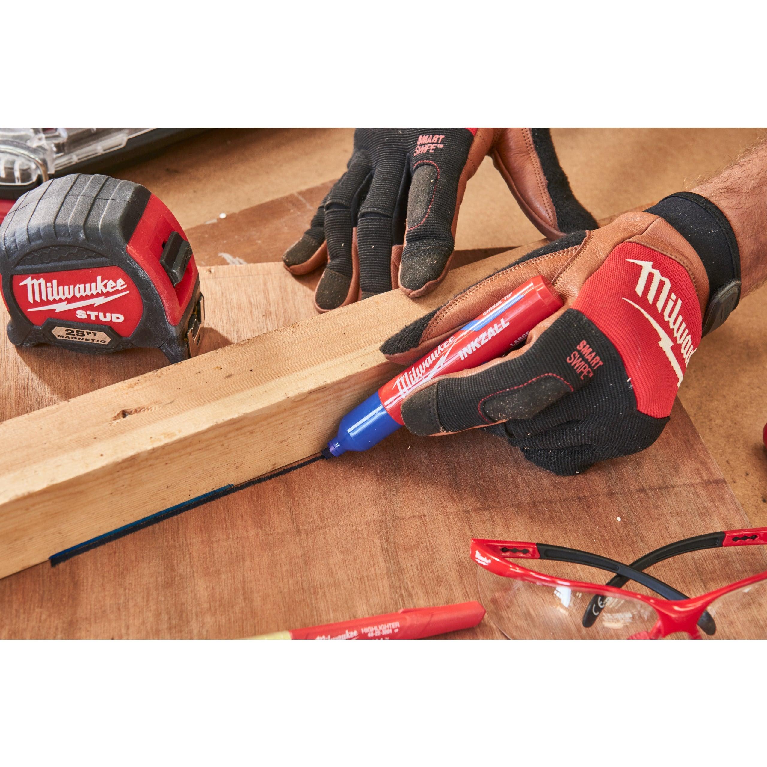 Mănuși hibrid piele -7/S - 1 pereche, Milwaukee cod 4932479726 - BIG STORE (Dynamic Tools SRL)