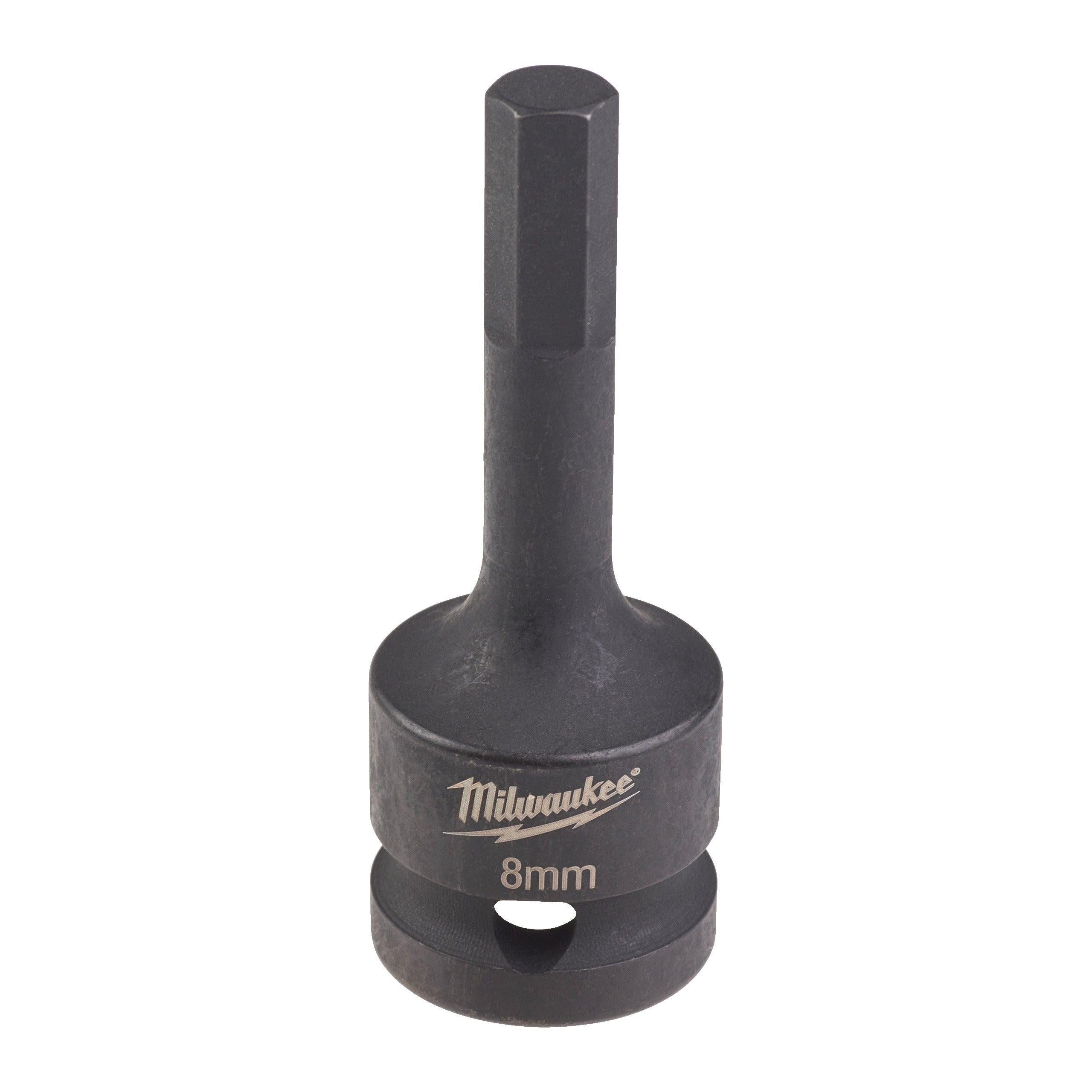 Cap cheie tubulară Milwaukee 1/2", HEX8, 67 mm, cod 4932478065