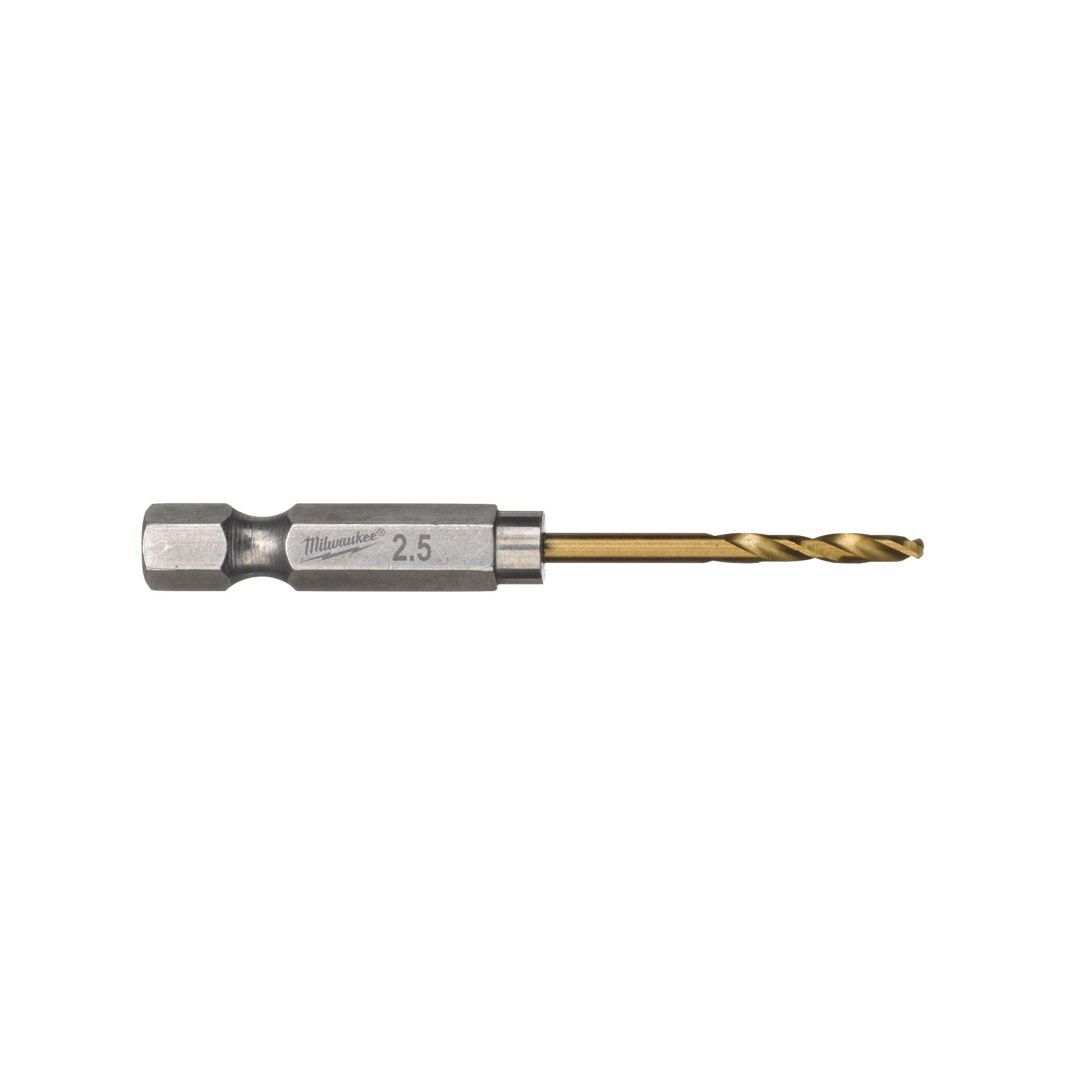 Burghie pentru metal Milwaukee SHOCKWAVE™ HSS-G Tin, ø2,5 mm, 10 buc - BIG STORE (Dynamic Tools SRL)