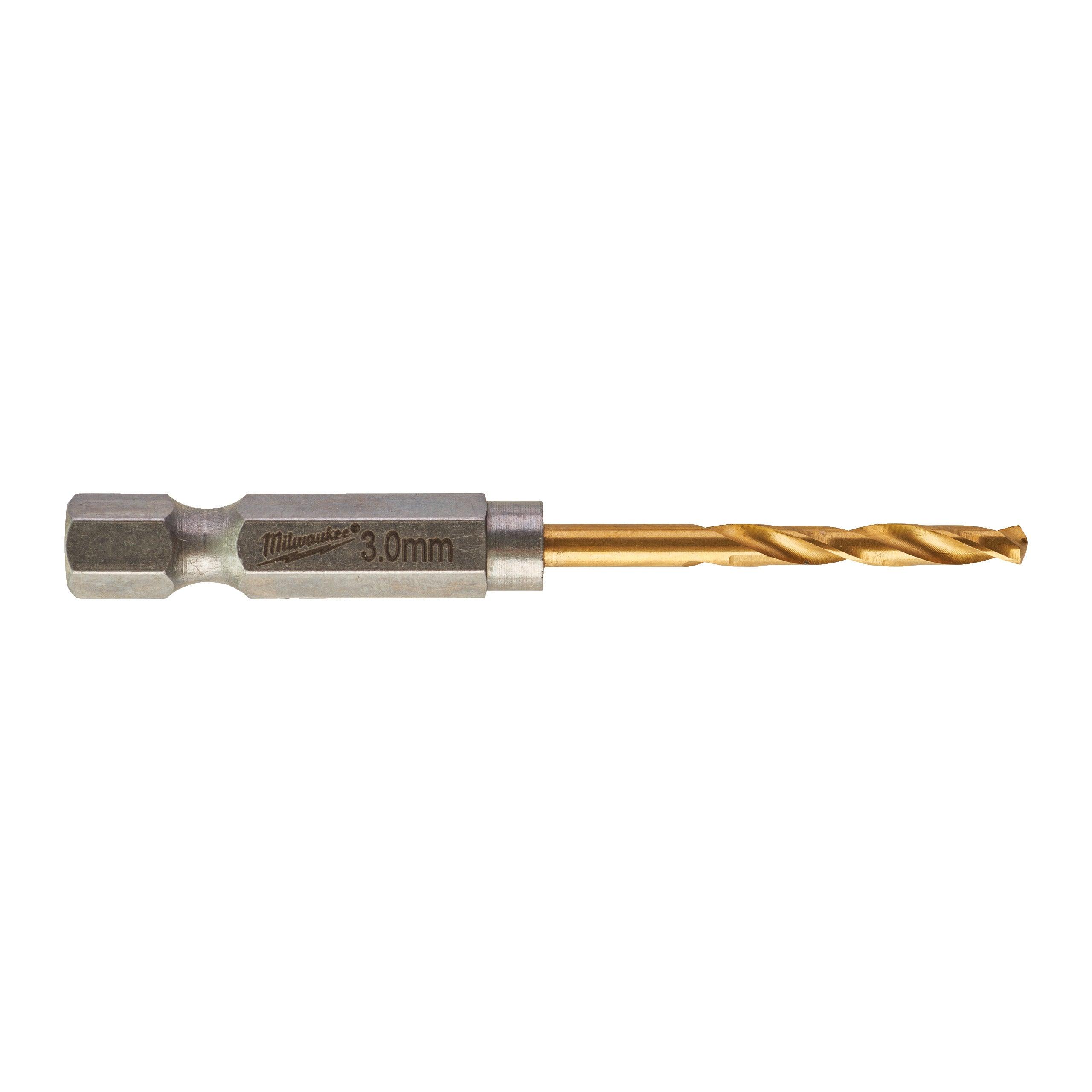 Burghie pentru metal Milwaukee SHOCKWAVE™ HSS-G Tin, ø3 mm, 10 buc - BIG STORE (Dynamic Tools SRL)