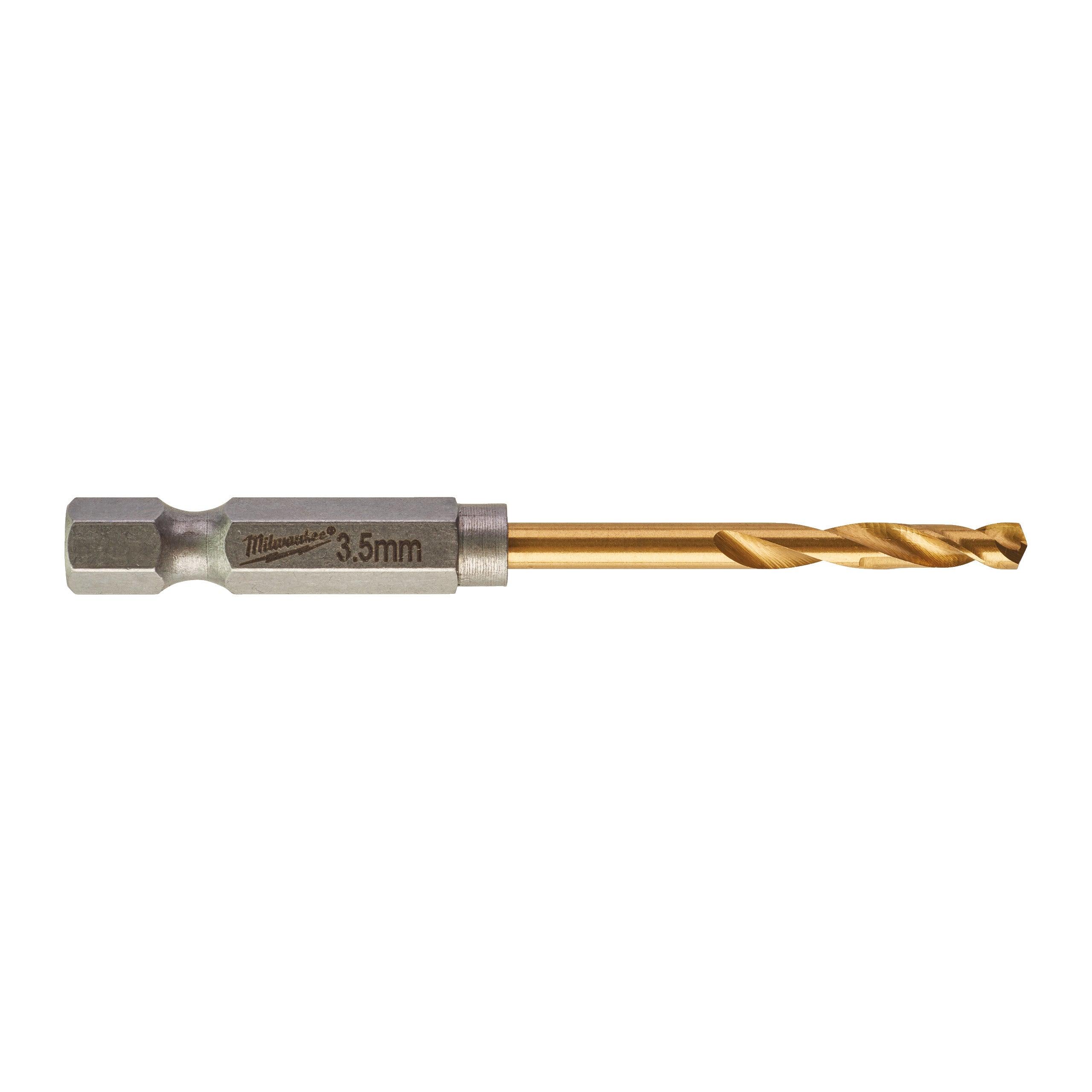 Burghie pentru metal Milwaukee SHOCKWAVE™ HSS-G Tin, ø3,5 mm, 10 buc - BIG STORE (Dynamic Tools SRL)