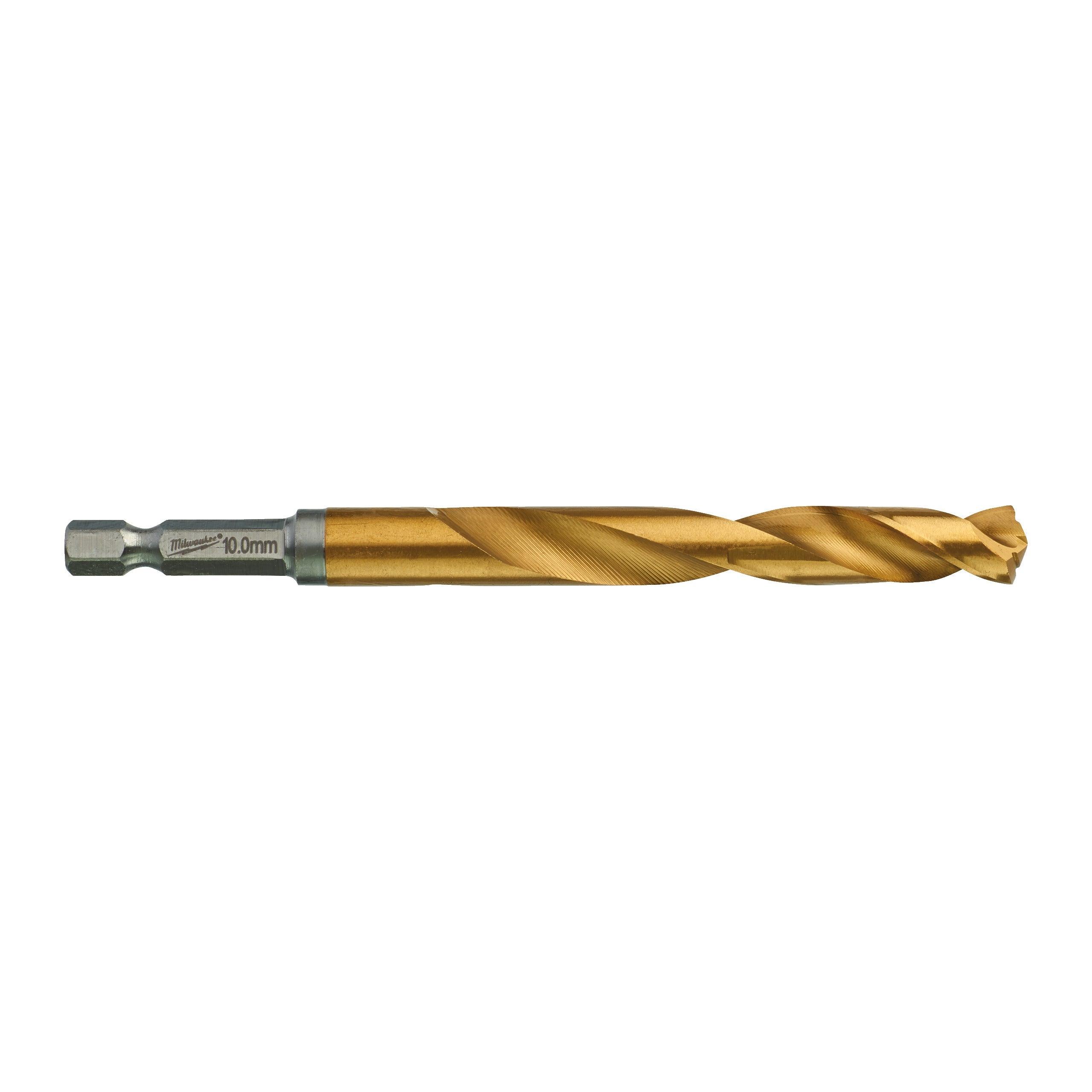 Burghie pentru metal Milwaukee SHOCKWAVE™ HSS-G Tin, ø10 mm, 5 buc - BIG STORE (Dynamic Tools SRL)