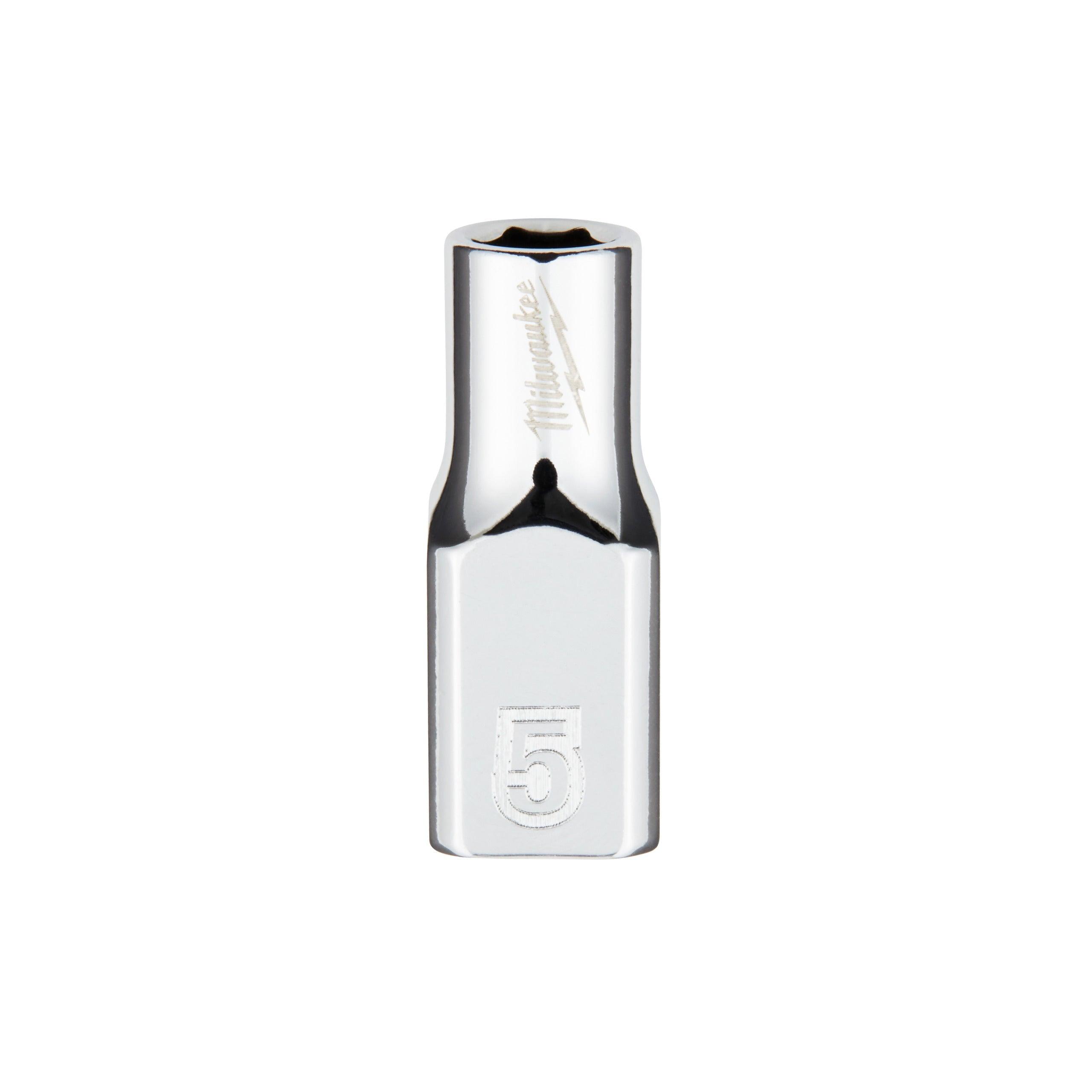 Cheie tubulară 1/4, Metric, scurtă - 5mm, Milwaukee cod 4932478312 - BIG STORE (Dynamic Tools SRL)