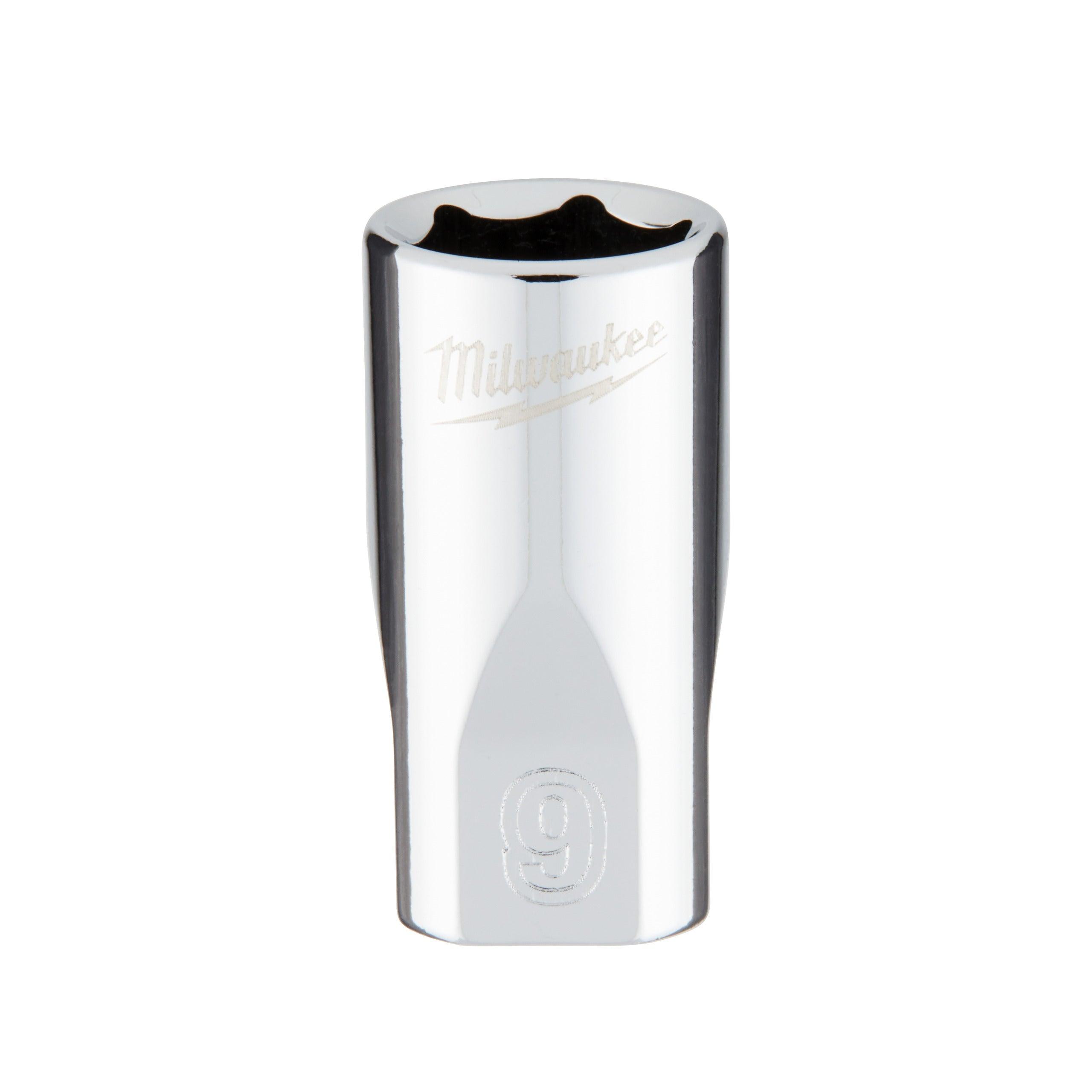 Cheie tubulară 1/4, Metric, scurtă - 9mm, Milwaukee cod 4932478317 - BIG STORE (Dynamic Tools SRL)