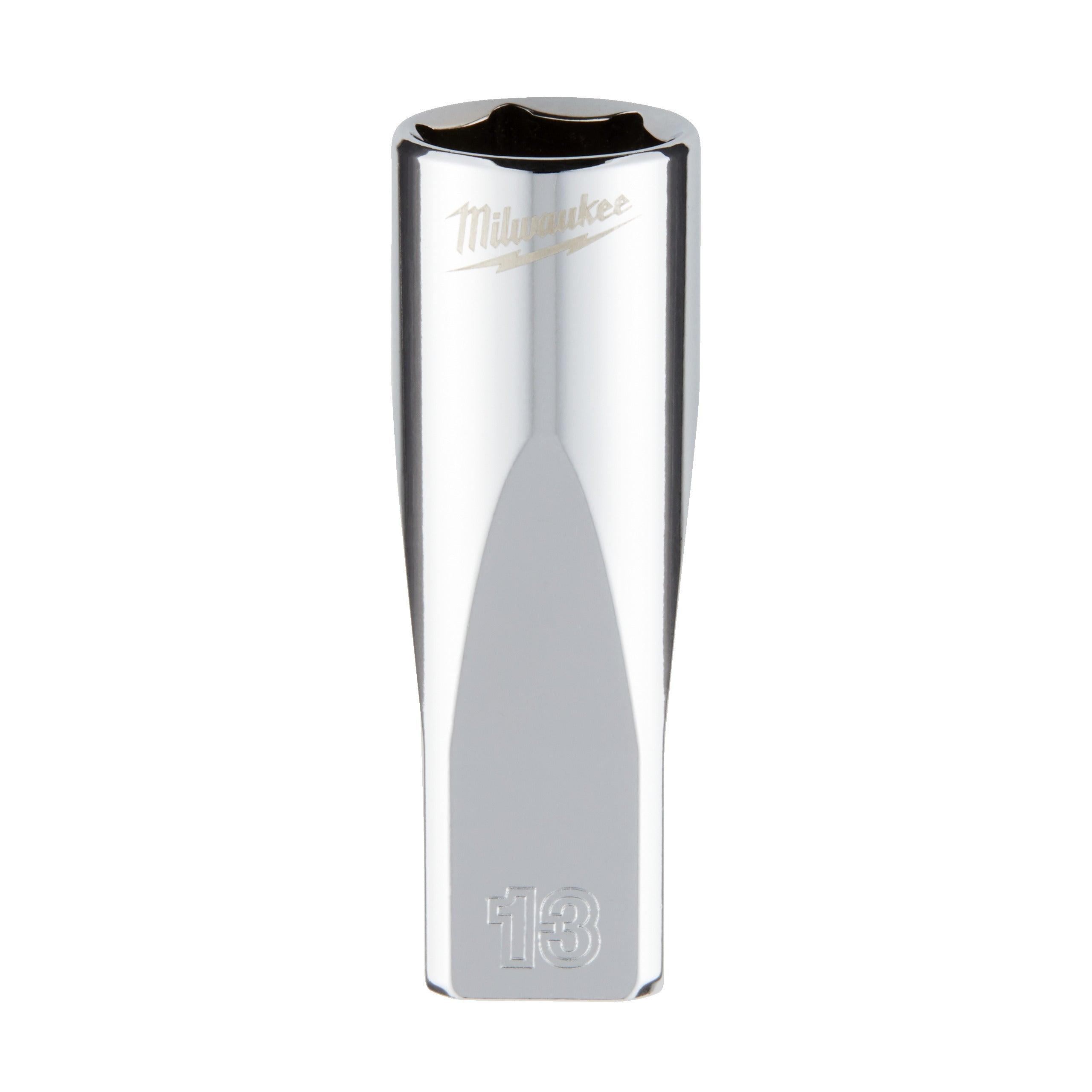 Cheie tubulară 1/4, Metric, lungă - 13mm, Milwaukee cod 4932478333 - BIG STORE (Dynamic Tools SRL)