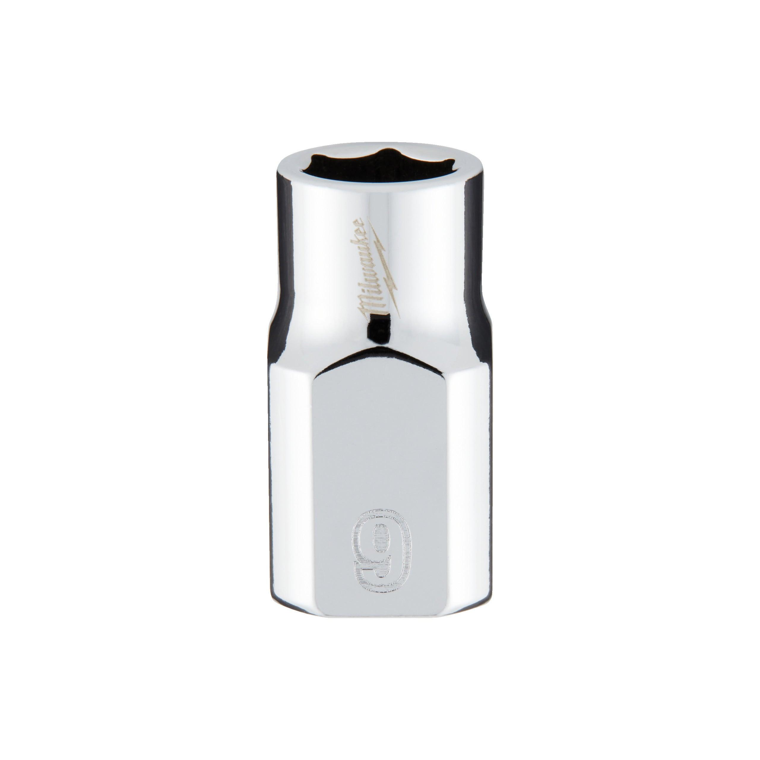 Cheie tubulară 3/8, Metric, scurtă - 9mm, Milwaukee cod 4932478339 - BIG STORE (Dynamic Tools SRL)