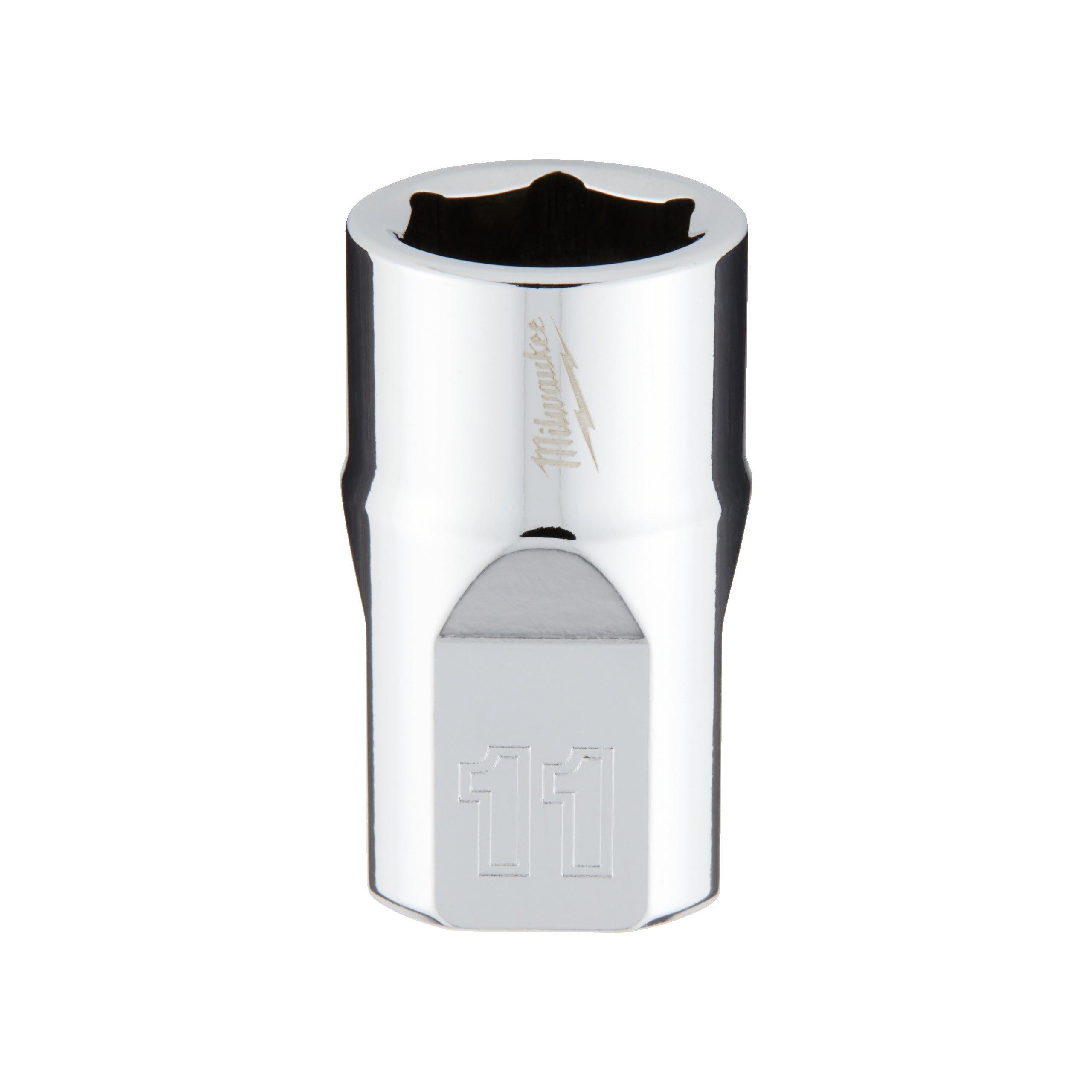 Cheie tubulară 3/8, Metric, scurtă - 11mm, Milwaukee cod 4932478341 - BIG STORE (Dynamic Tools SRL)