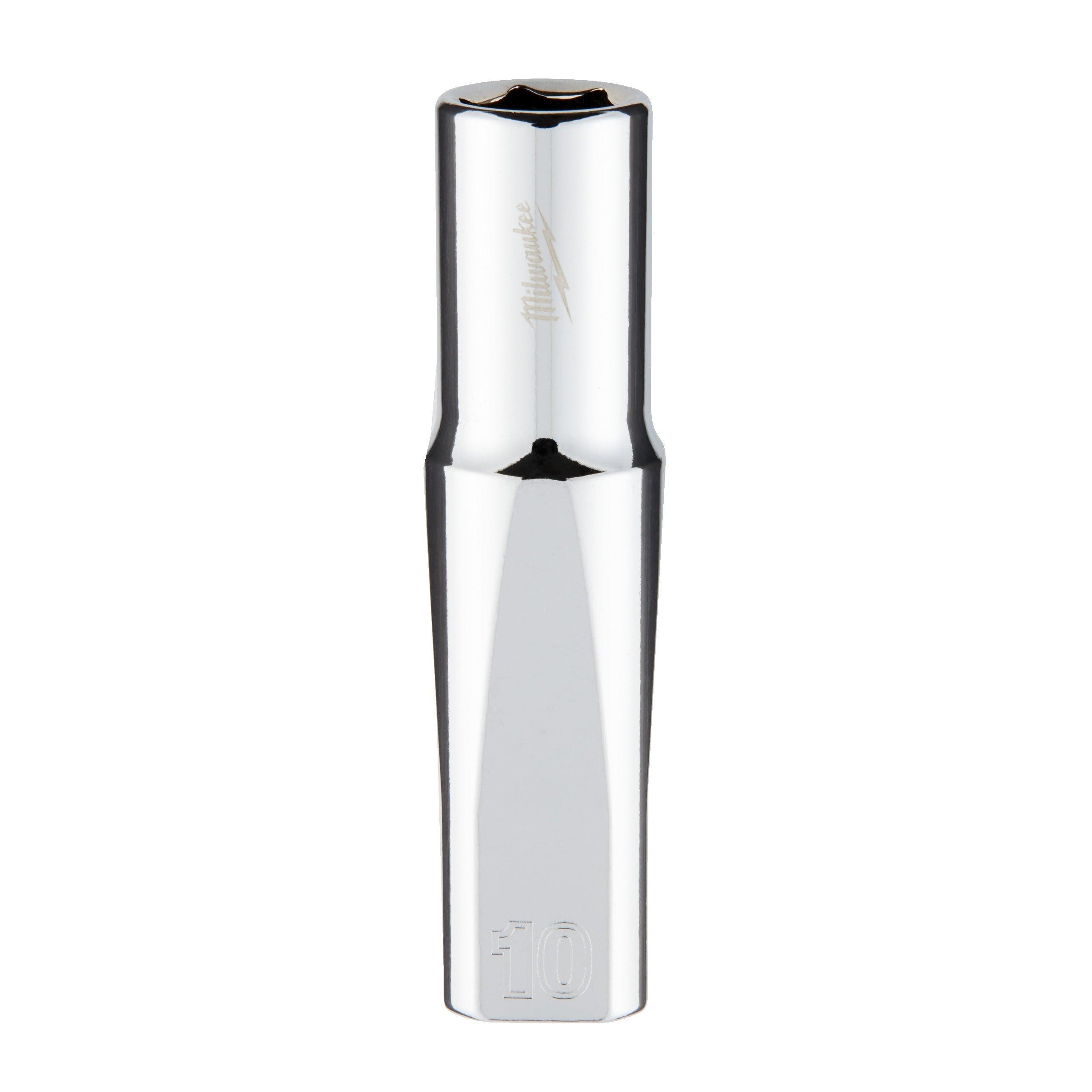 Cheie tubulară 3/8, Metric, lungă - 10mm, Milwaukee cod 4932478354 - BIG STORE (Dynamic Tools SRL)