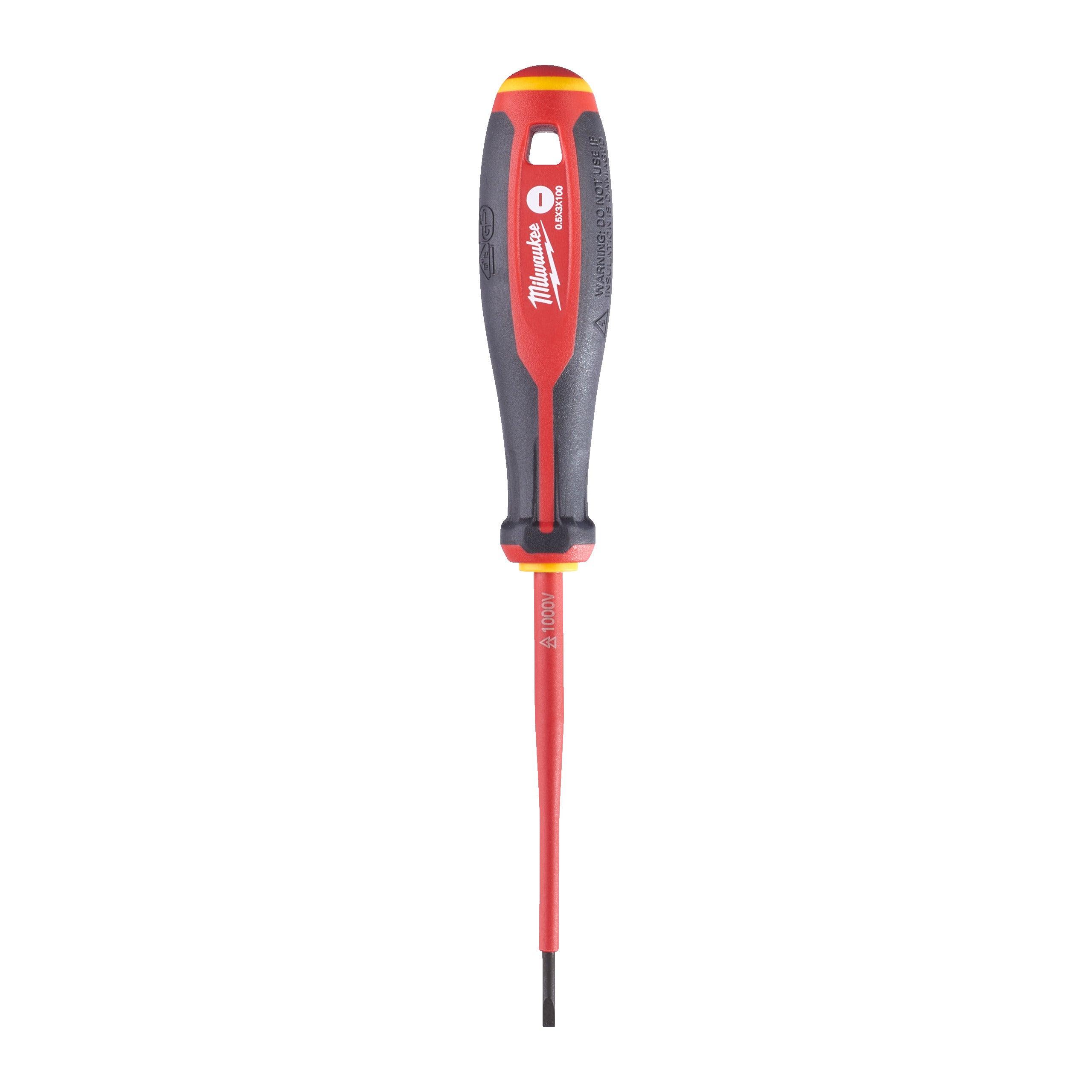 Șurubelniță Tri-Lobe VDE Milwaukee 0,5X3X100, cod 4932478713 - BIG STORE (Dynamic Tools SRL)
