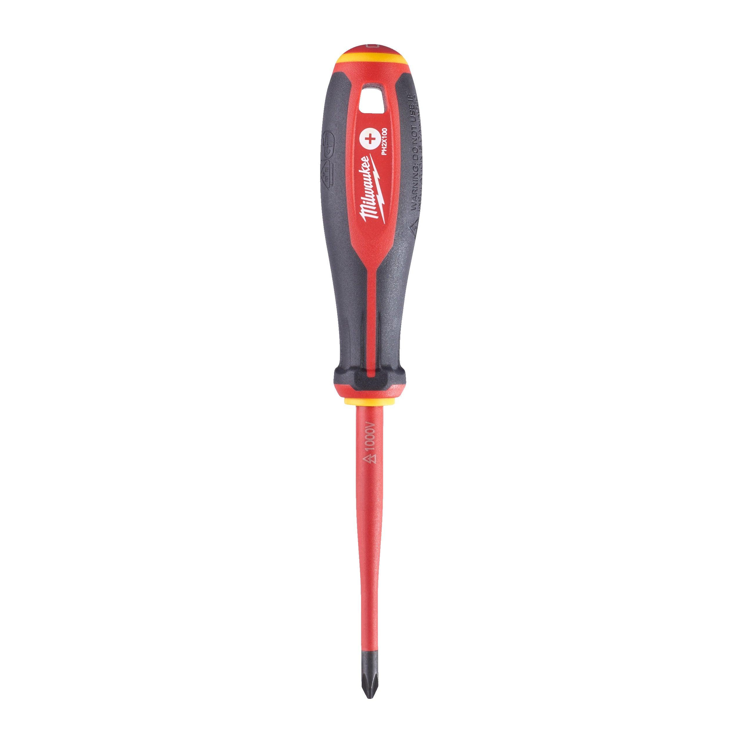 Șurubelniță Tri-Lobe VDE Milwaukee PH2 X100, cod 4932478722 - BIG STORE (Dynamic Tools SRL)