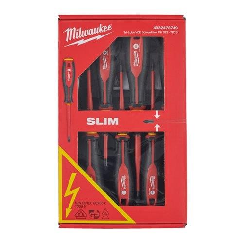 Set șurubelnițe Milwaukee Tri-Lobe VDE PH, 7 buc, cod 4932478739 - BIG STORE (Dynamic Tools SRL)