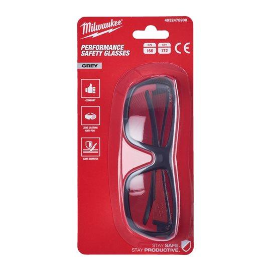 Ochelari de protecție Milwaukee gri premium, cod 4932478908 - BIG STORE (Dynamic Tools SRL)