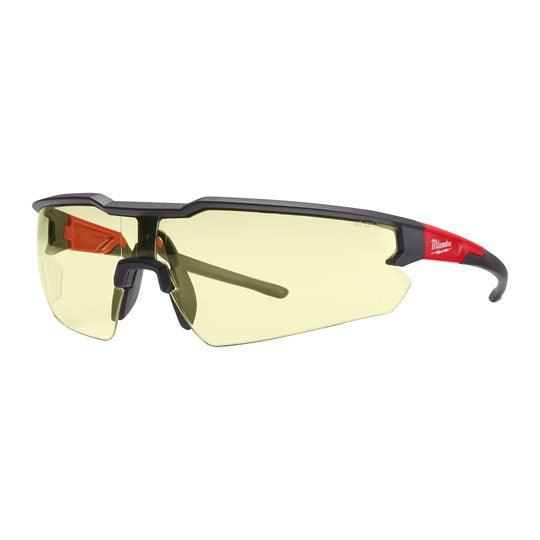 Ochelari de protecție Milwaukee cu lentilă galbenă antizgâriere, cod 4932478927 - BIG STORE (Dynamic Tools SRL)