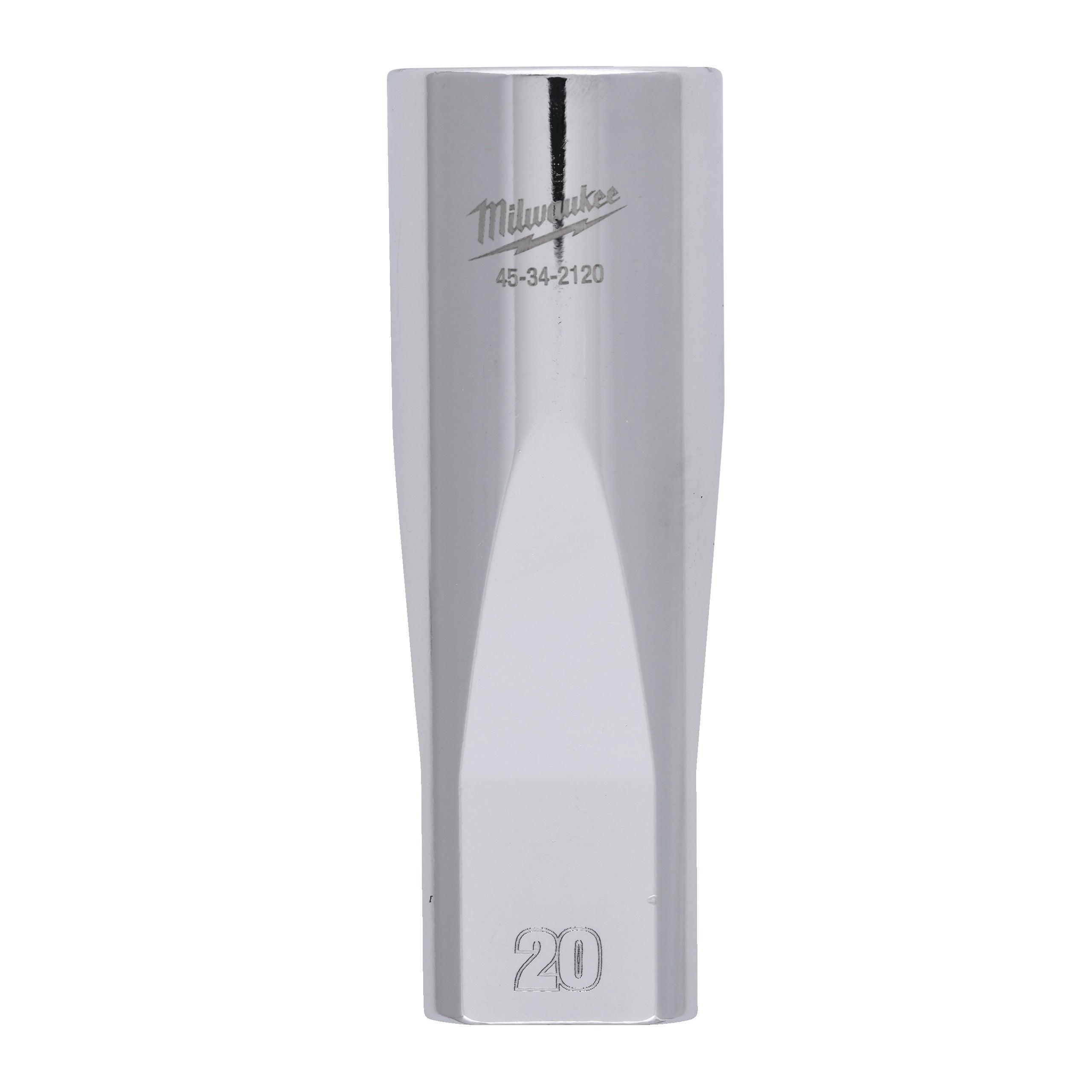 Cheie tubulară 1/2, sistem metric, 20mm, lungă, Milwaukee, cod 4932480040 - BIG STORE (Dynamic Tools SRL)