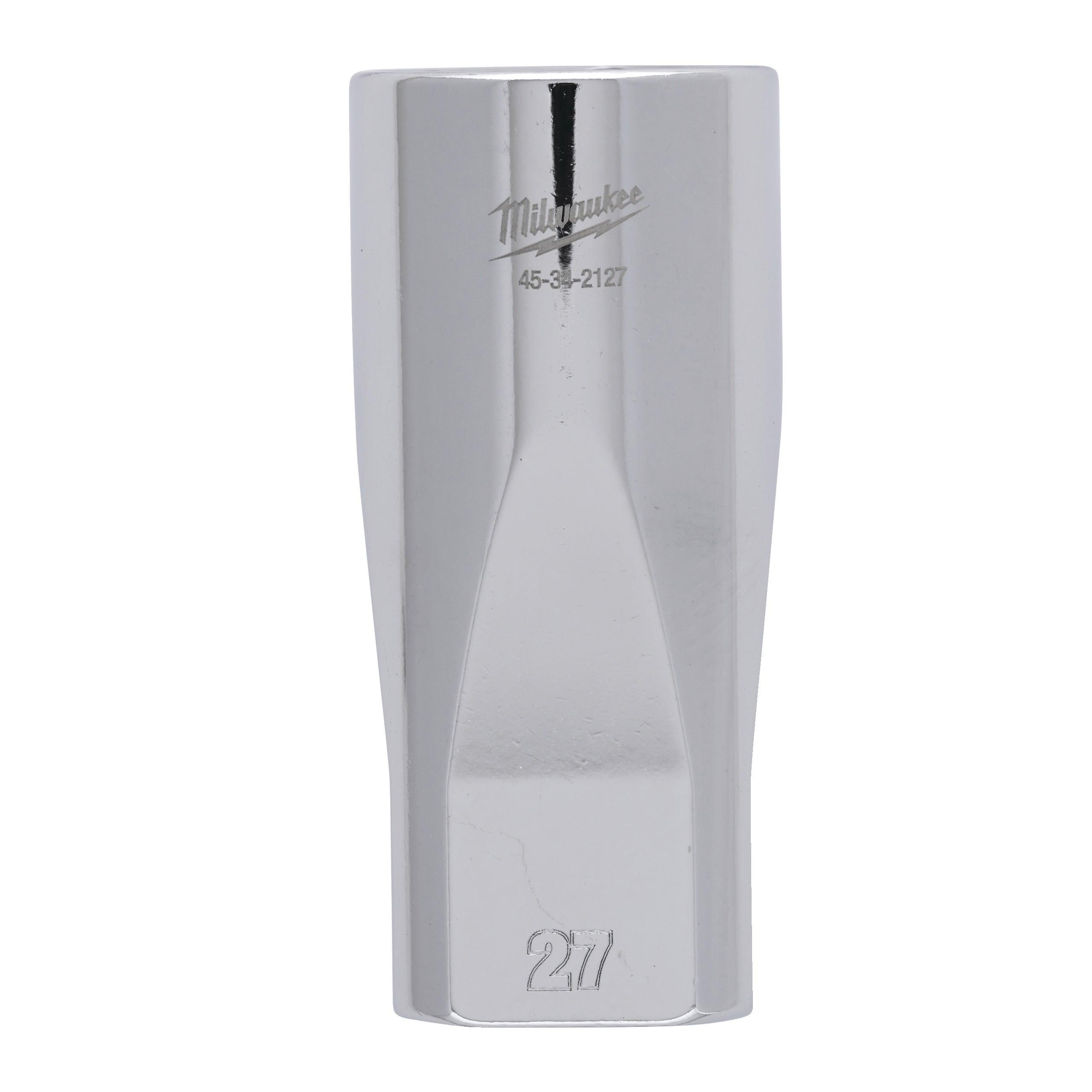 Cheie tubulară 1/2, sistem metric, 27mm, lungă, Milwaukee, cod 4932480045 - BIG STORE (Dynamic Tools SRL)