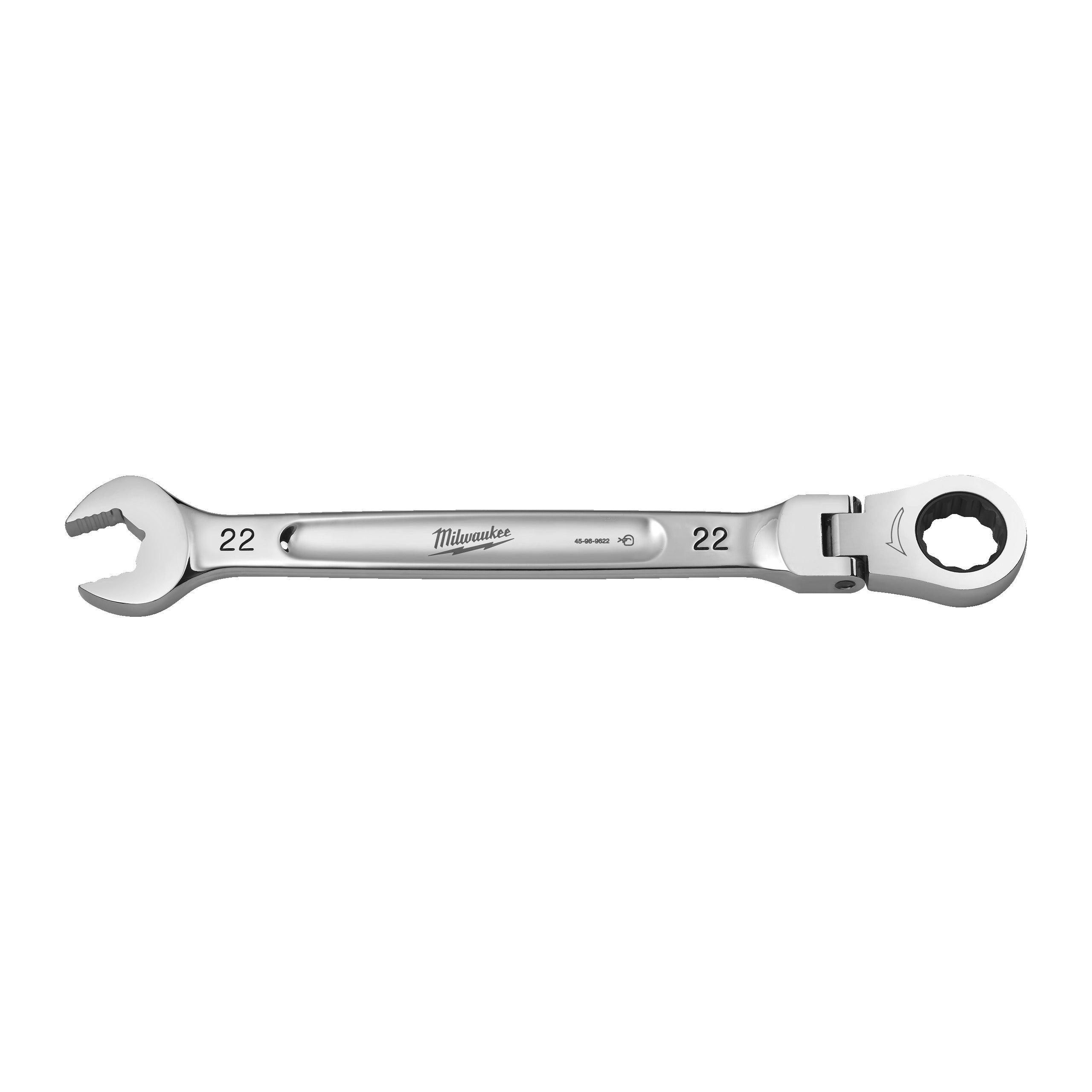 Cheie fixă MAX BITE cu clichet și cap pivotant, 22mm, Milwaukee, cod 4932480195 - BIG STORE (Dynamic Tools SRL)
