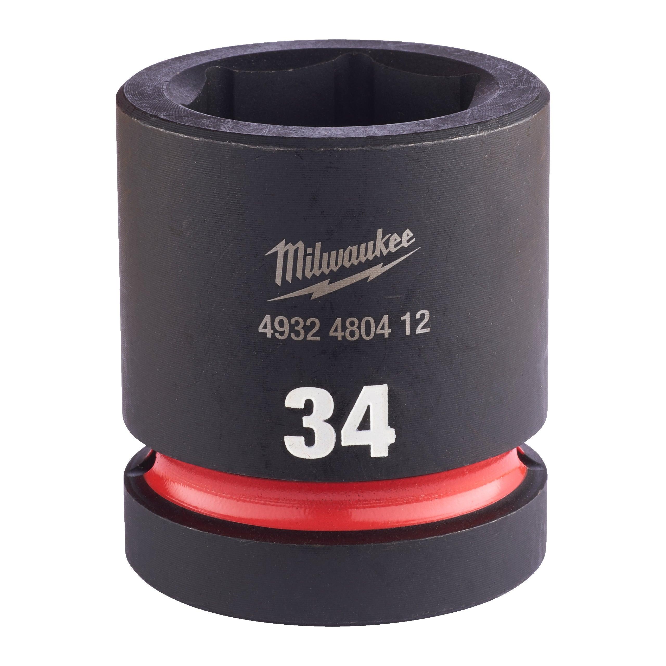 Cheie tubulară de impact ShW 1", scurtă - 34mm, Milwaukee, cod 4932480412