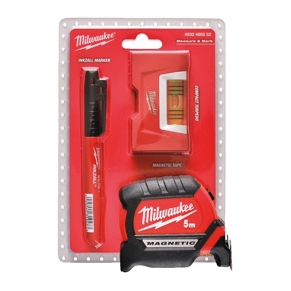 Set marker, nivelă și ruletă Milwaukee, cod 4932480552 - BIG STORE (Dynamic Tools SRL)