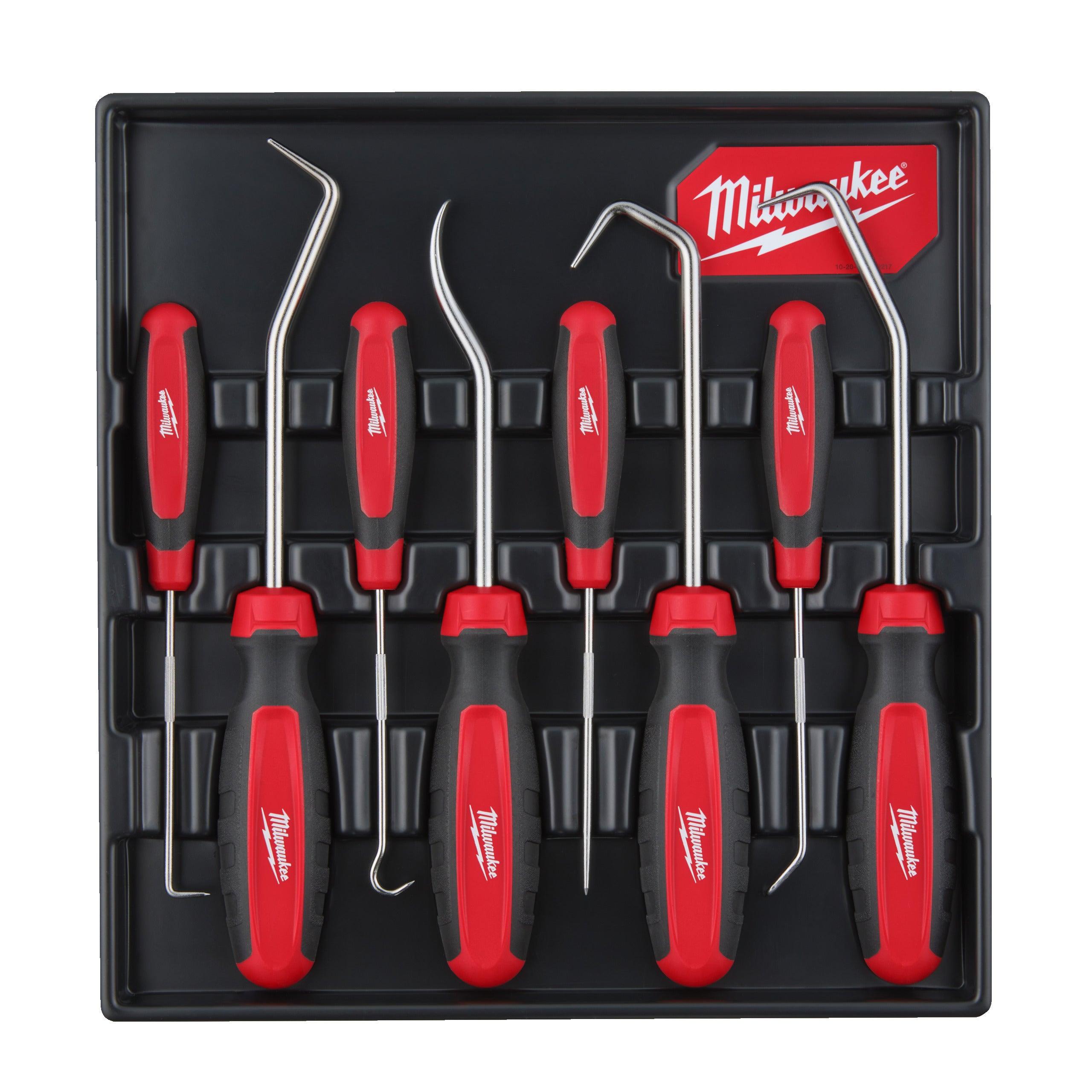 Set 8 instrumente Milwaukee cu cârlig și vârf, cod 4932480569 - BIG STORE (Dynamic Tools SRL)