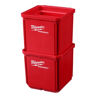 Cutie 10x10 cm PACKOUT™ Milwaukee, 2 buc, cod 4932480698 - BIG STORE (Dynamic Tools SRL)