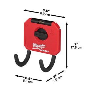 Cârlig mic curbat PACKOUT™ Milwaukee 178x89x76mm, cod 4932480705 - BIG STORE (Dynamic Tools SRL)