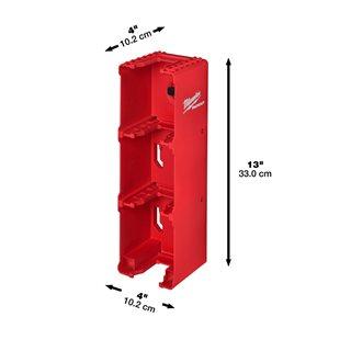 Suport pentru acumulator PACKOUT™ M18™ Milwaukee 102x102x330mm, cod 4932480709 - BIG STORE (Dynamic Tools SRL)