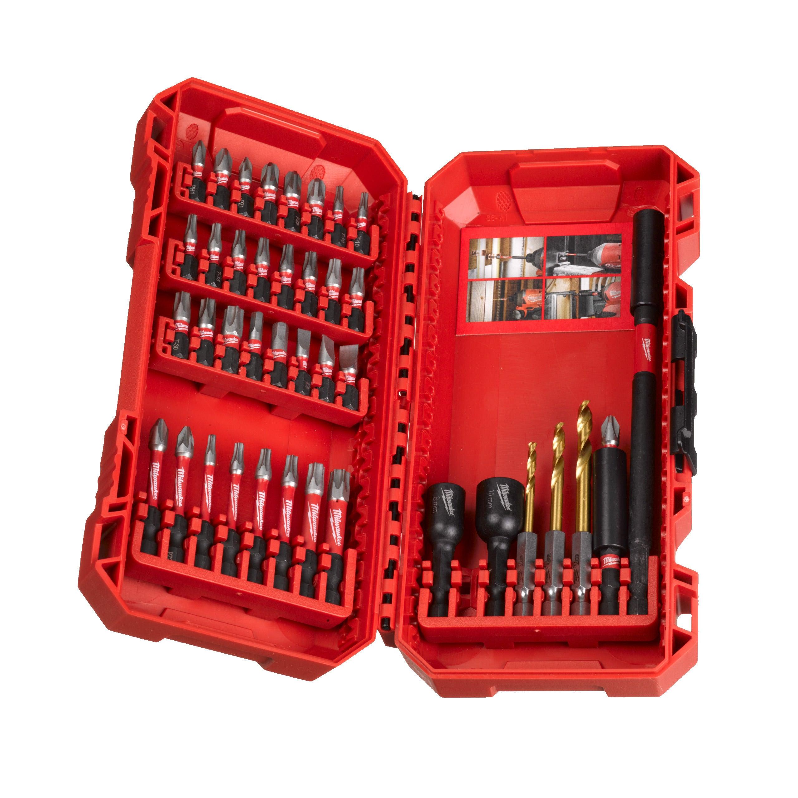 Set 40 bucăți biți SHOCKWAVE IMPACT DUTY, Milwaukee, cod 4932492004 - BIG STORE (Dynamic Tools SRL)