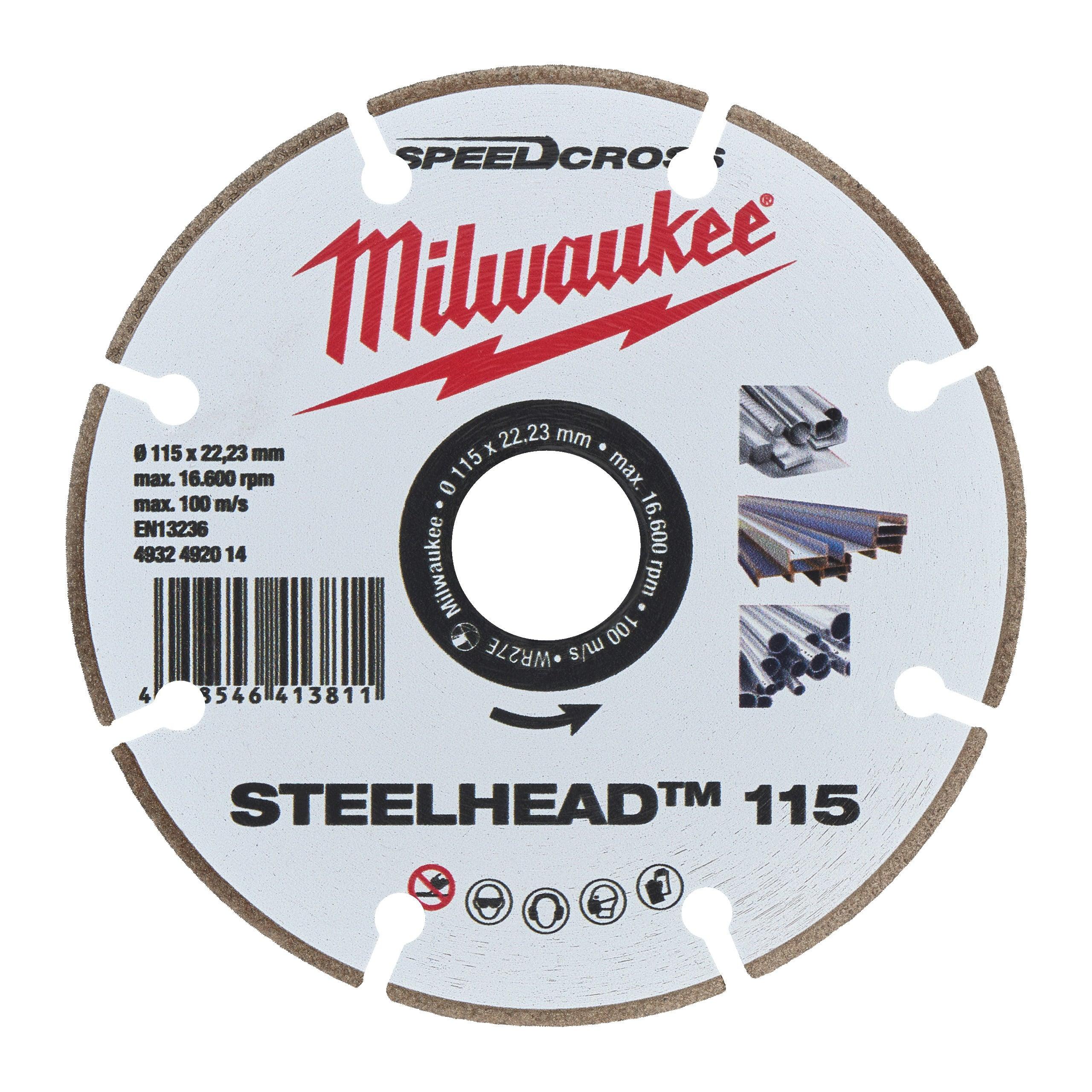 Disc diamantat Premium Steelhead 115mm, Milwaukee, cod 4932492014 - BIG STORE (Dynamic Tools SRL)